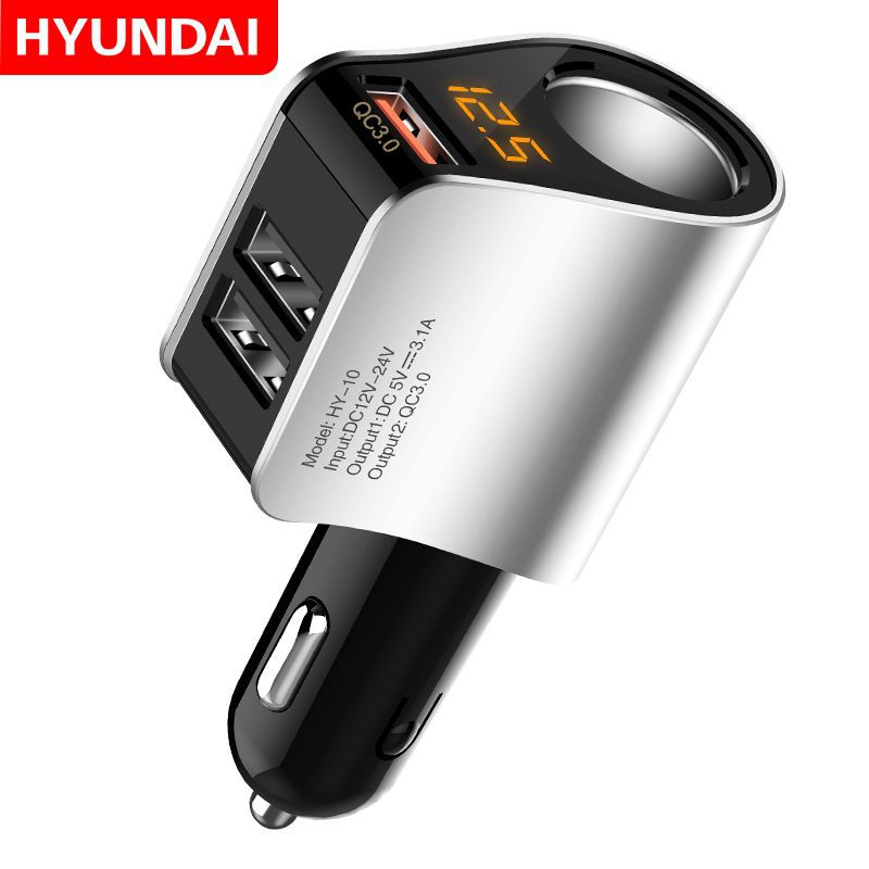 củ sạc Huyndai 3 cổng usb (QC 3.0)