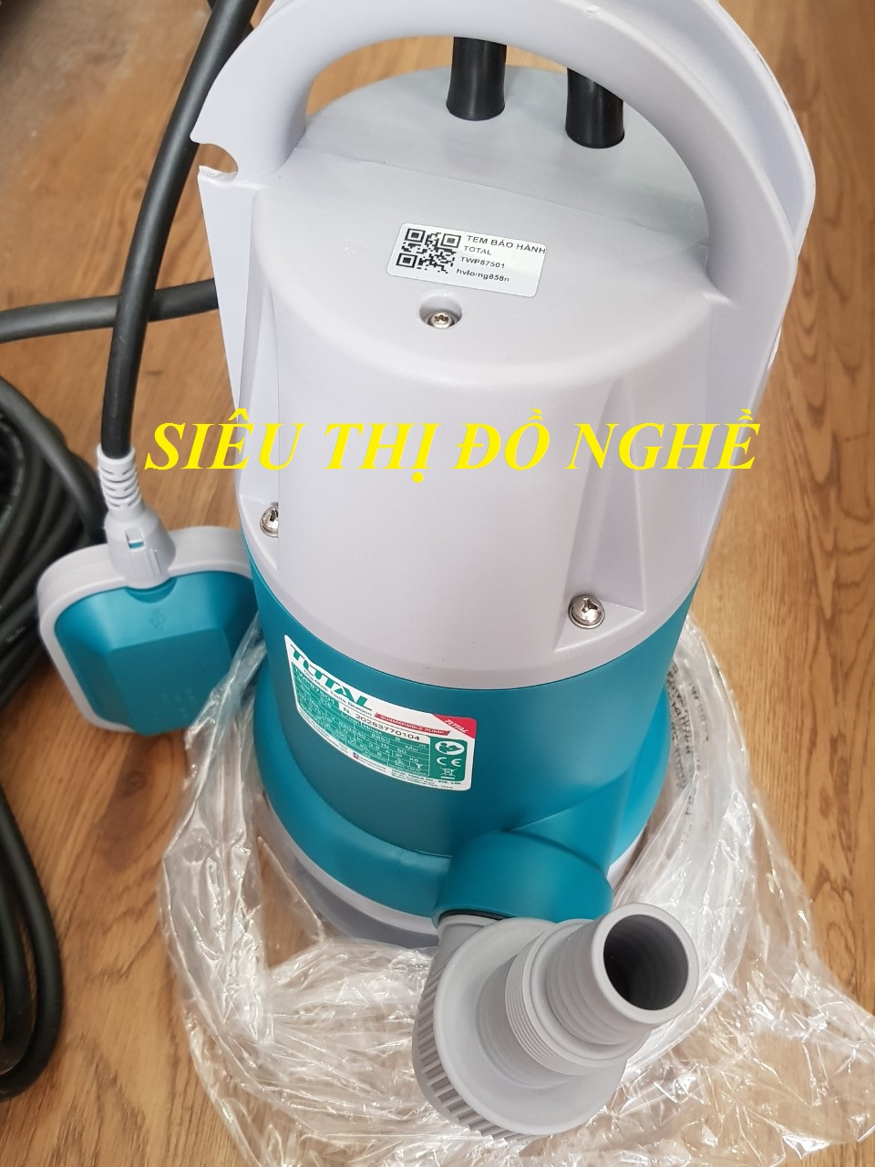 750W (1HP) MÁY BƠM CHÌM NƯỚC THẢI TOTAL TWP87506