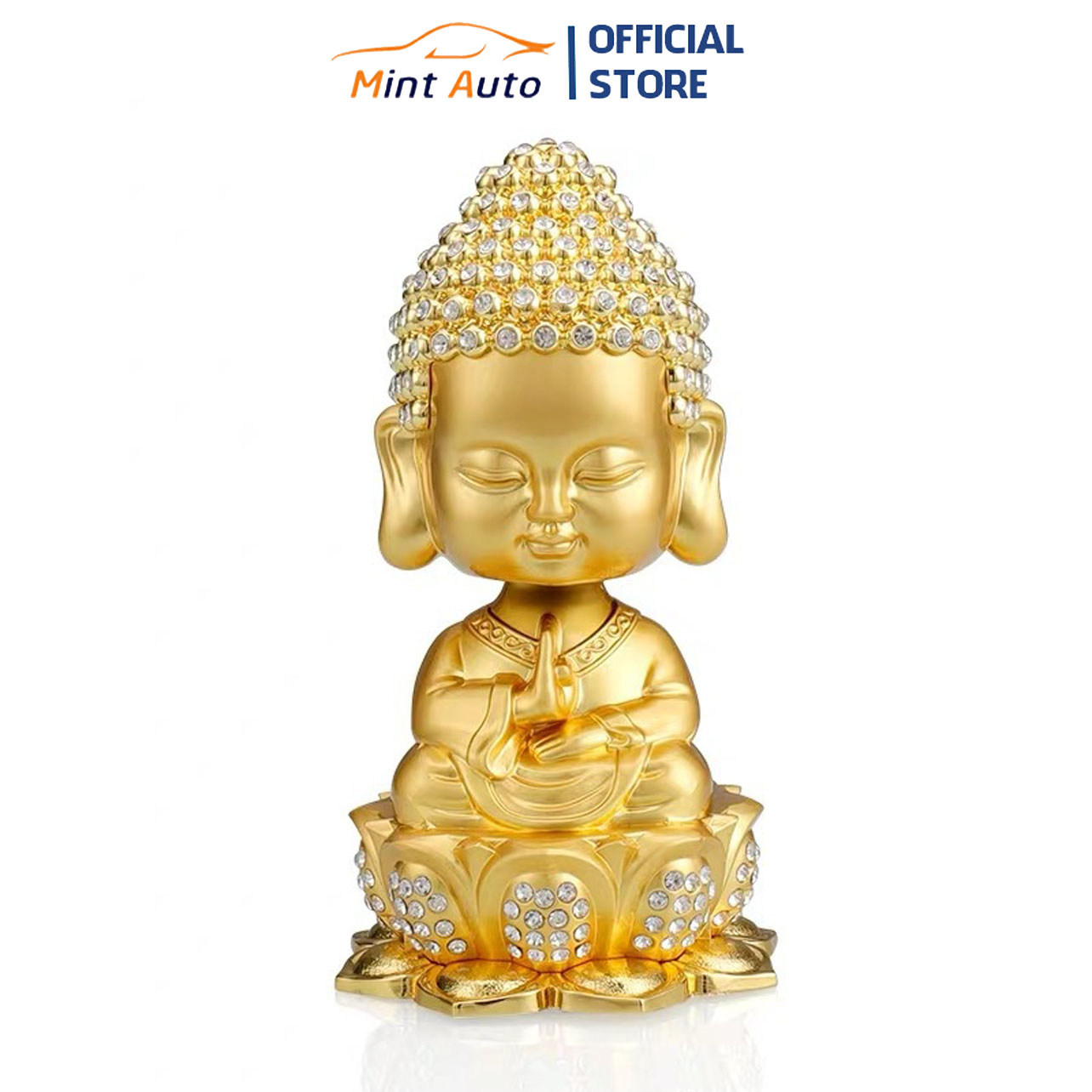 Tieu Buddha statue with stones Lotus feng shui table decoration taplo car desk gift