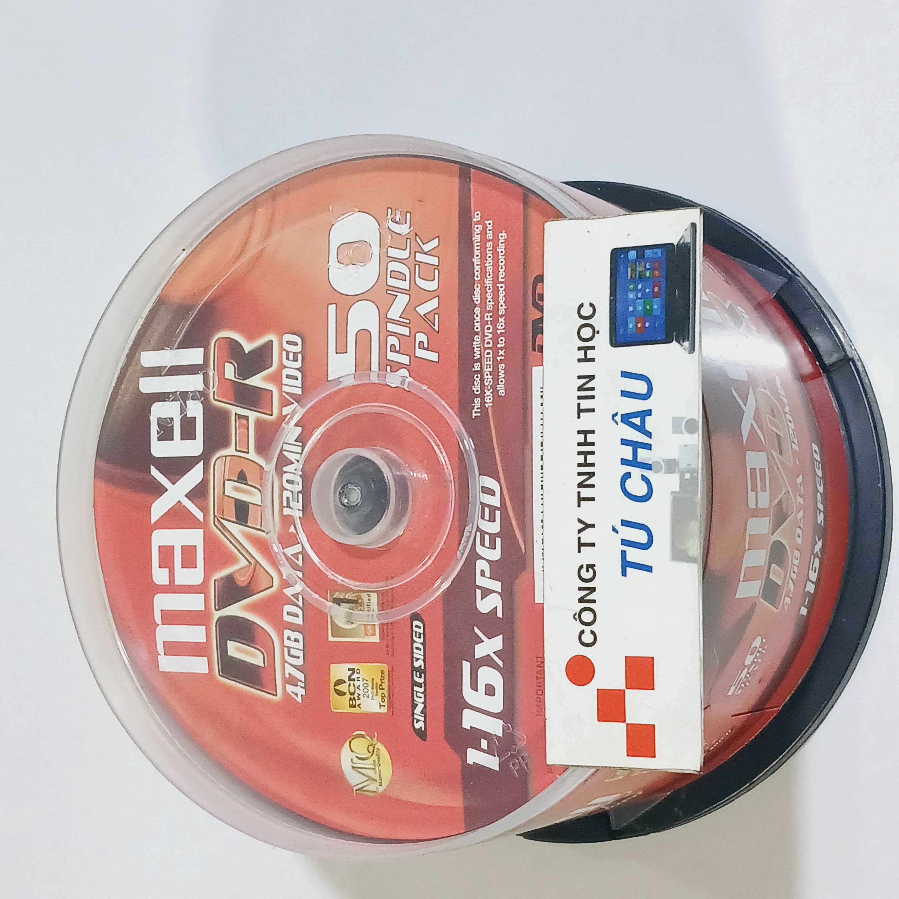 Đĩa DVD MAXELL 4.7GB DATA (1-16X Speed / 4.7GB DATA / 120MIN VIDEO) / Lốc 50 Đĩa