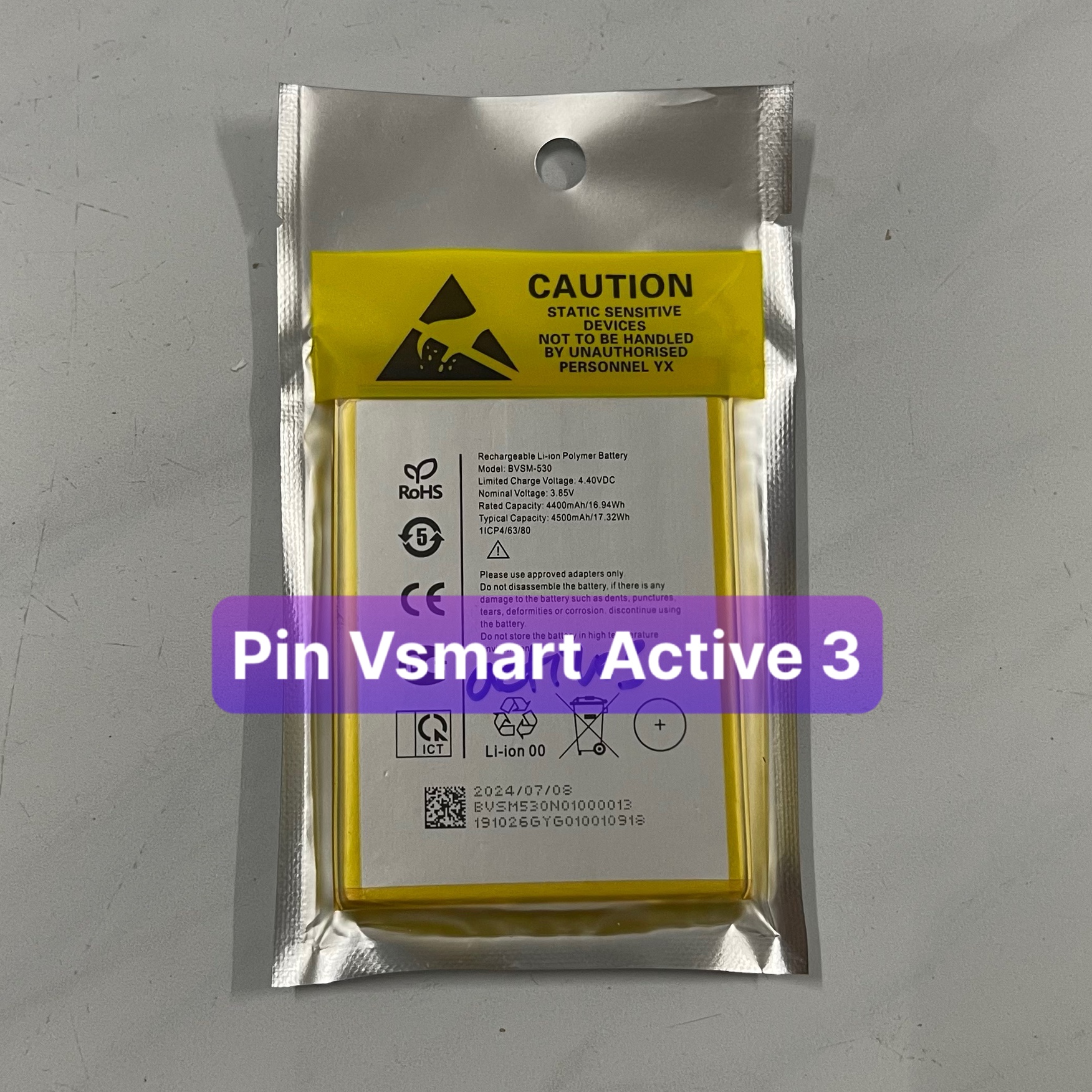 Pin vsmart active 3 model bvsm-530