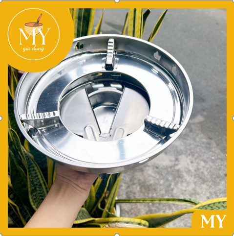 Bếp cồn inox chắn gió CHERRY - tiệu lợi dã ngoại (siêu rẻ)