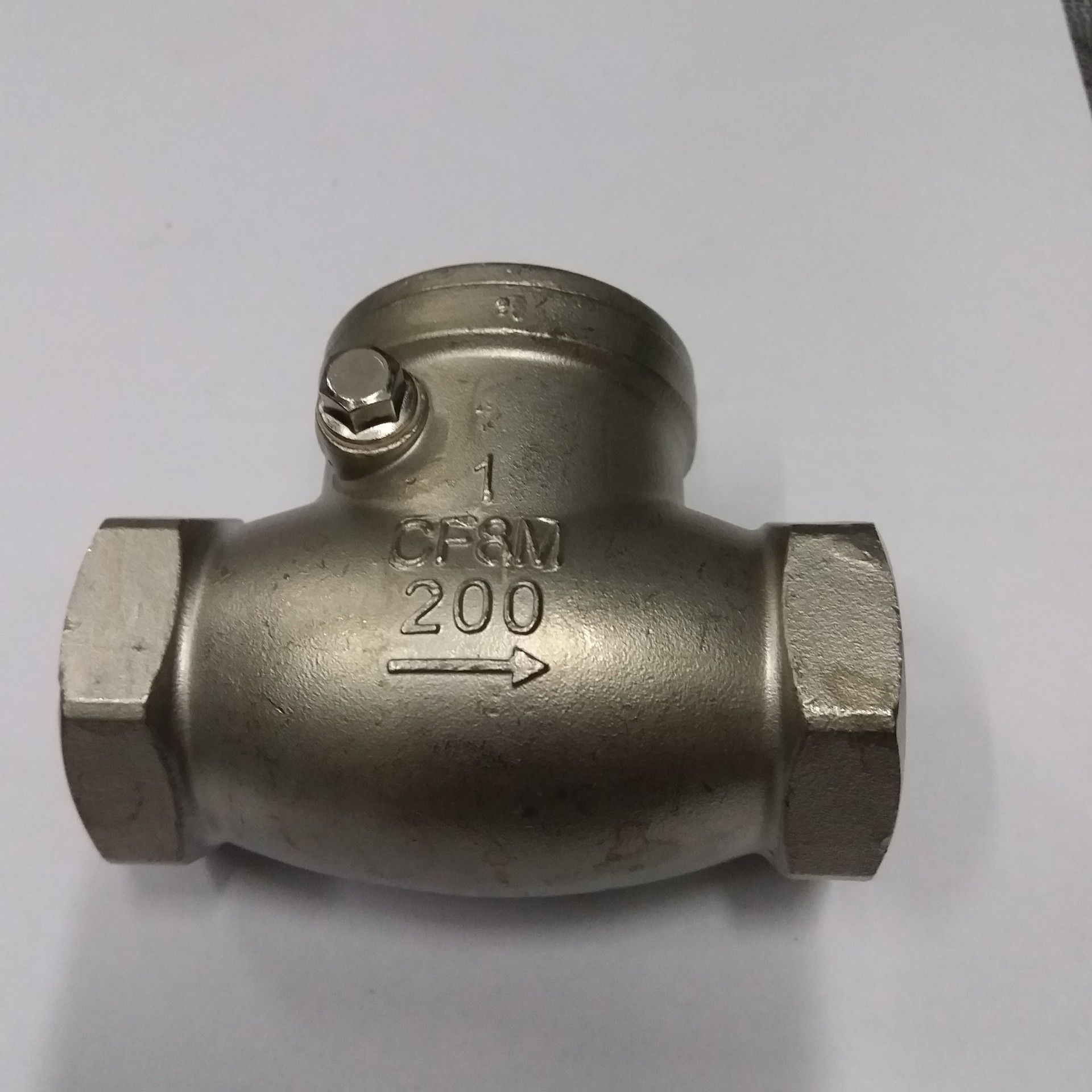 Van 1 chiều lá lật INOX 304 ren 34mm TAIWAN (Hàng loại 1)