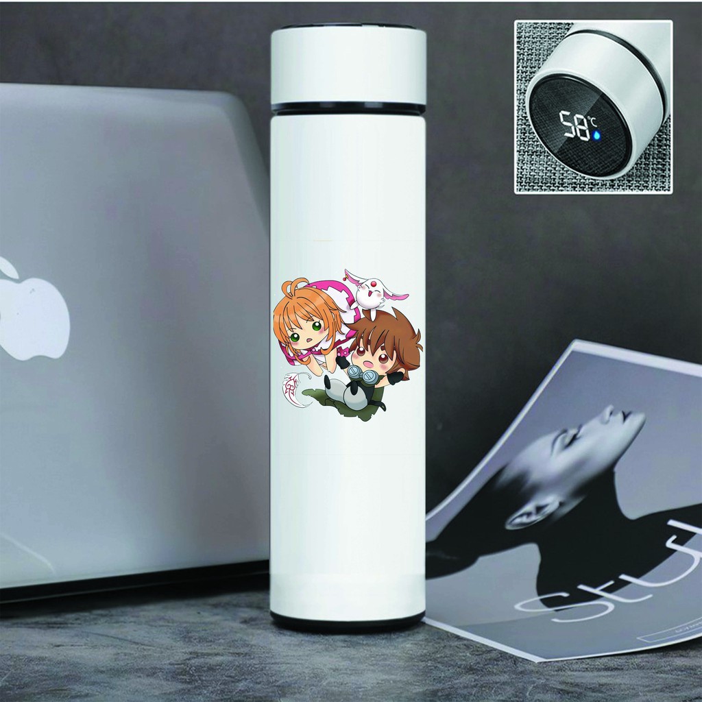 Bình Giữ Nhiệt IN HÌNH Tsubasa: Reservoir Chronicle Cardcaptor Sakura One Piece Zoro anime chibi Lõi INOX m02
