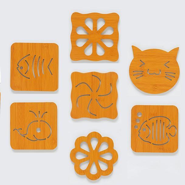Đế lót nồi bằng gỗ chịu nhiệt hình thú (giao mẫu ngẫu nhiên) - DMA store