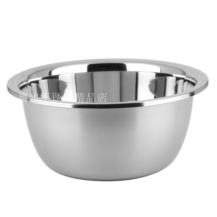 Làm Sâu Sắc Thêm Dày Chậu Inox Bát Trứng Lớn Canh Khay Trộn Bột Gia Vị Chậu Rửa Bát Nhà Bếp Bếp Từ Áp Dụng Cho