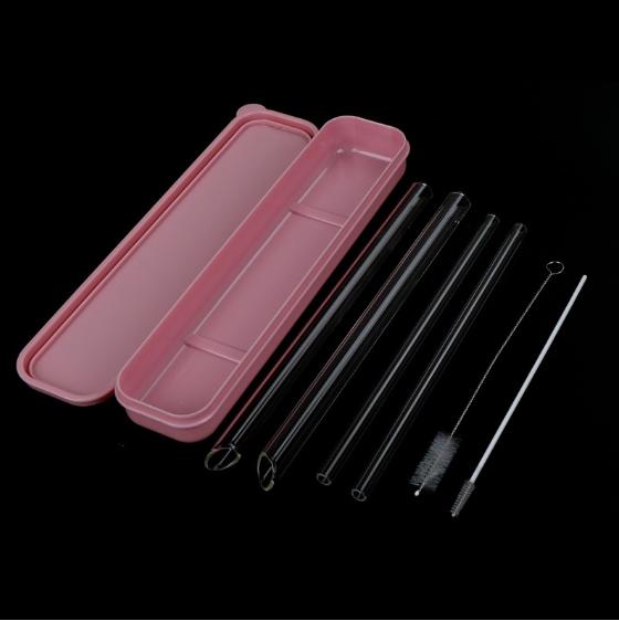 SET 4 ỐNG HÚT THỦY TINH SIZE LỚN CHO FAN TRÀ SỮA