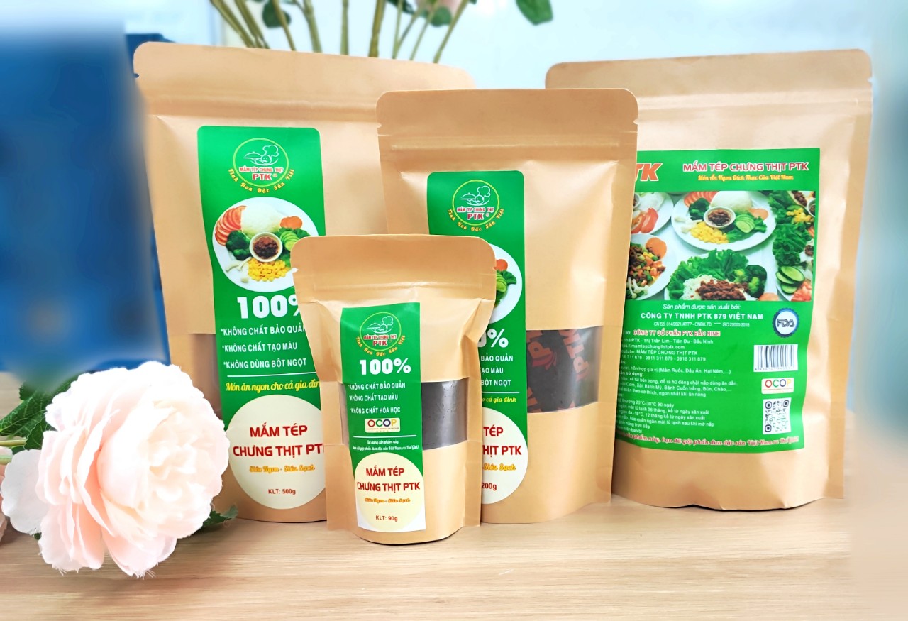 Thịt Chưng Mắm Tép PTK (Mắm Tép Chưng Thịt PTK) túi 90gr