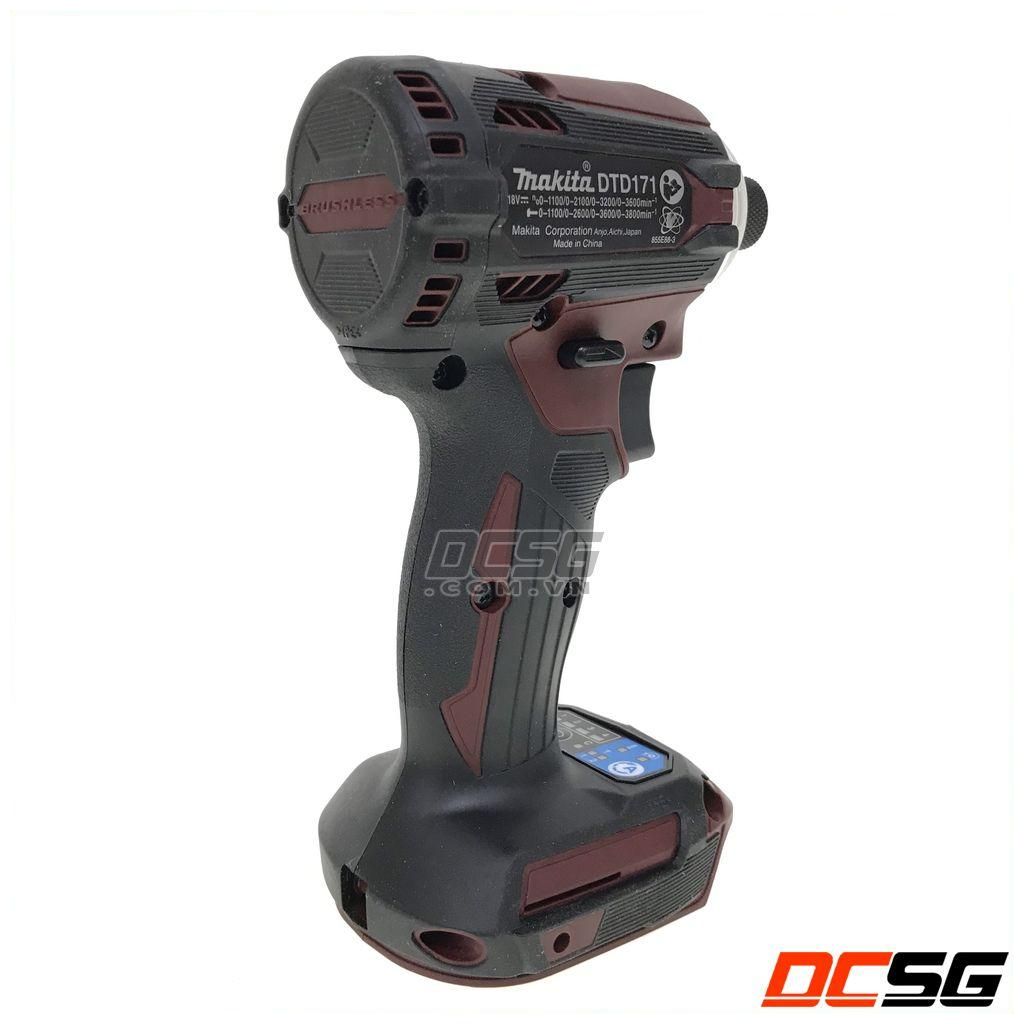 Máy vặn vít dùng pin 18V Makita DTD171ZAR (màu đỏ chưa pin sạc)