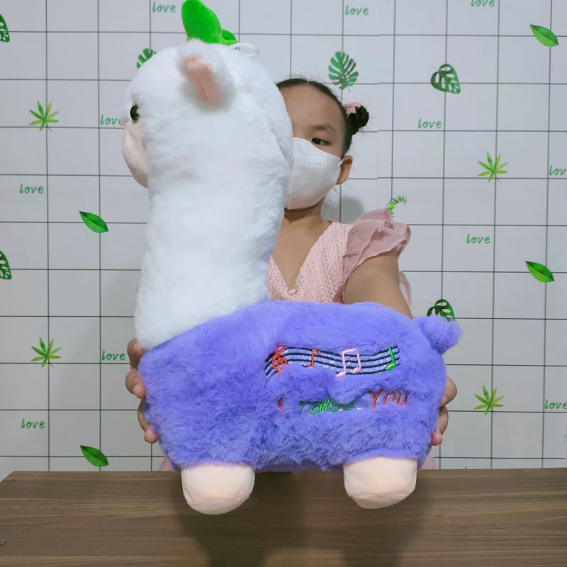 Gấu bông lạc đà alpaca lông mịn cao cấp xuất dư