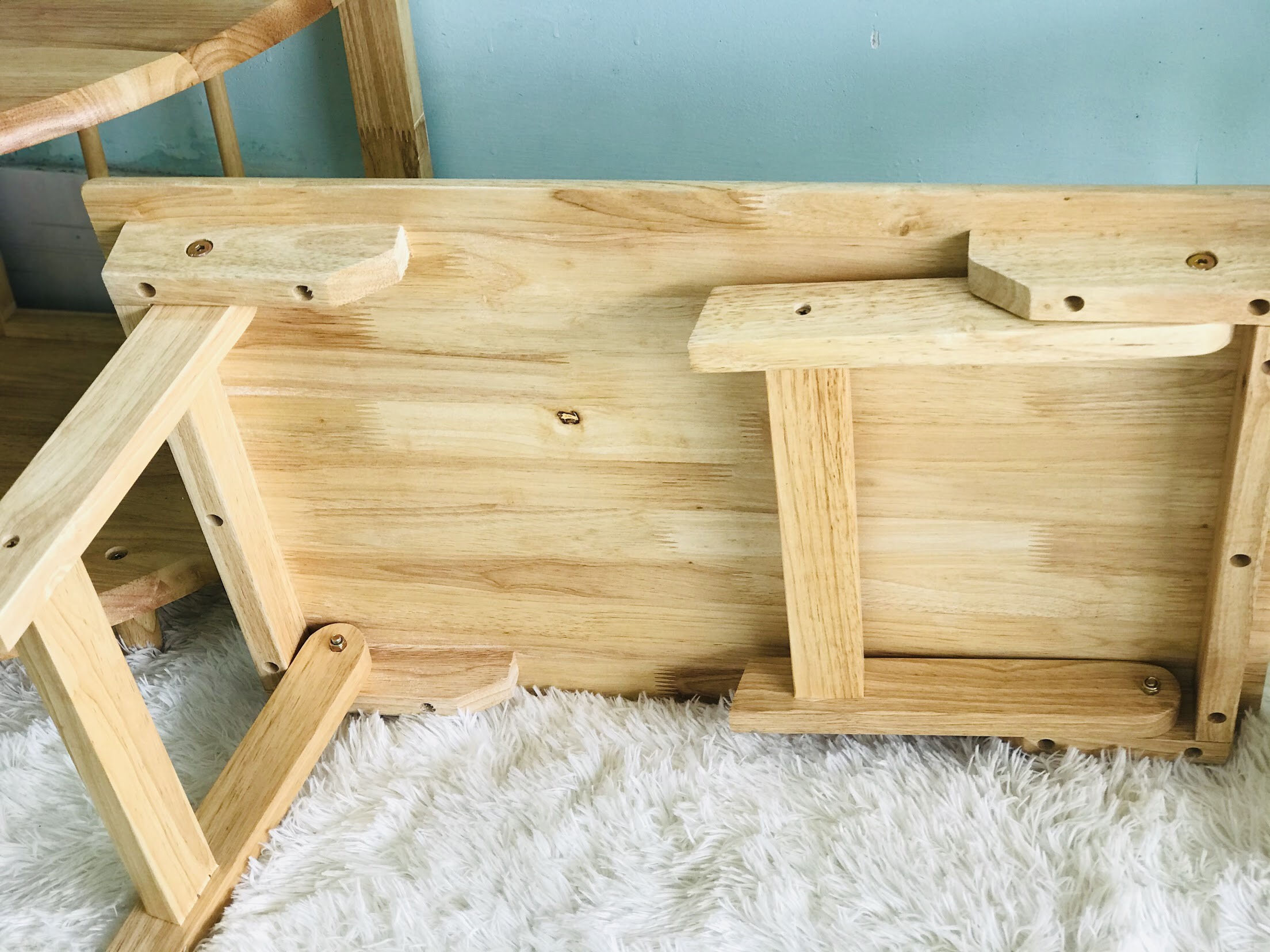 [HCM]Bàn Gỗ Chân Thang Gấp Xếp Gọn Gàng