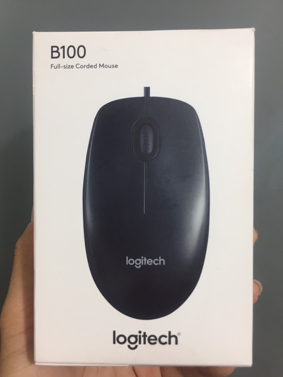 Chuột quang có dây Logitech B100