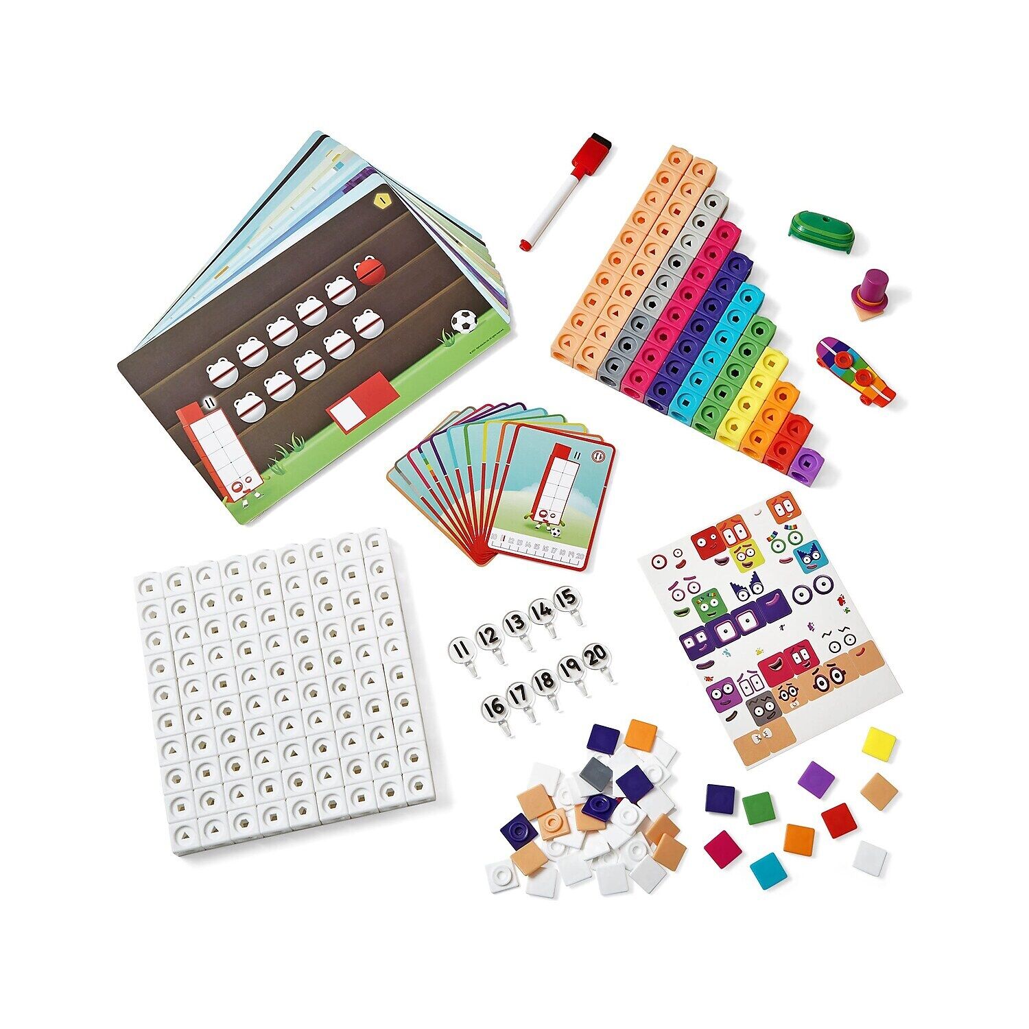 Đồ chơi trí tuệ Numberblocks MathLink Cubes 11-20 Activity Set