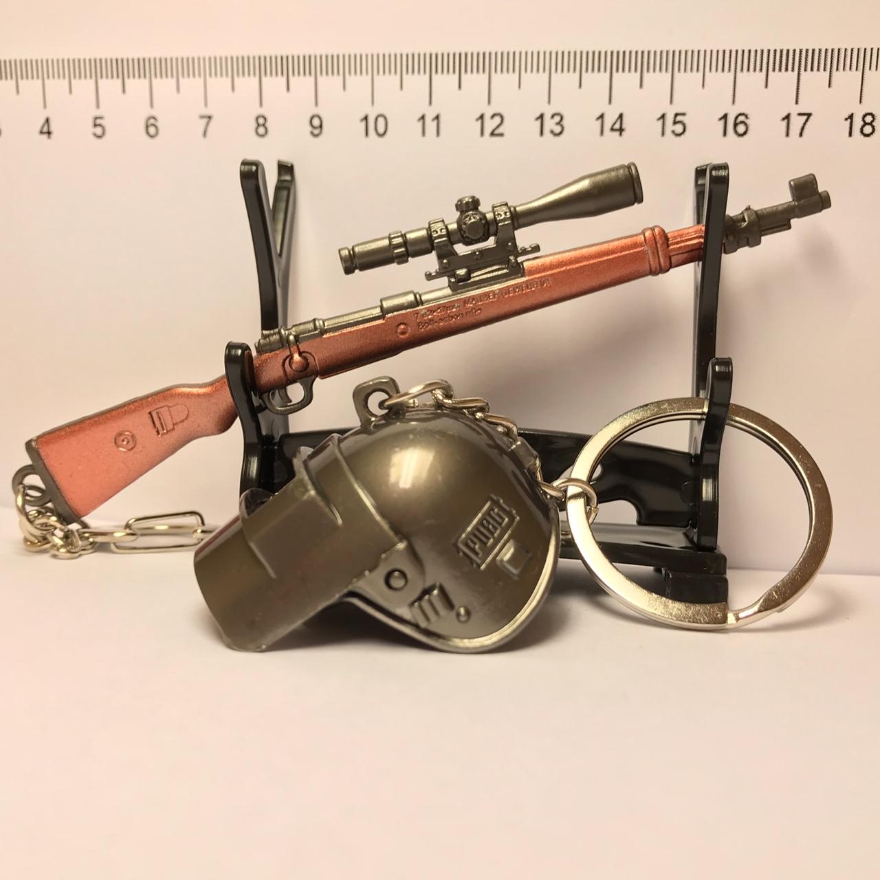 Bộ Hai Móc Khóa Kar98 PUBG Size 12CM Và Mũ 3