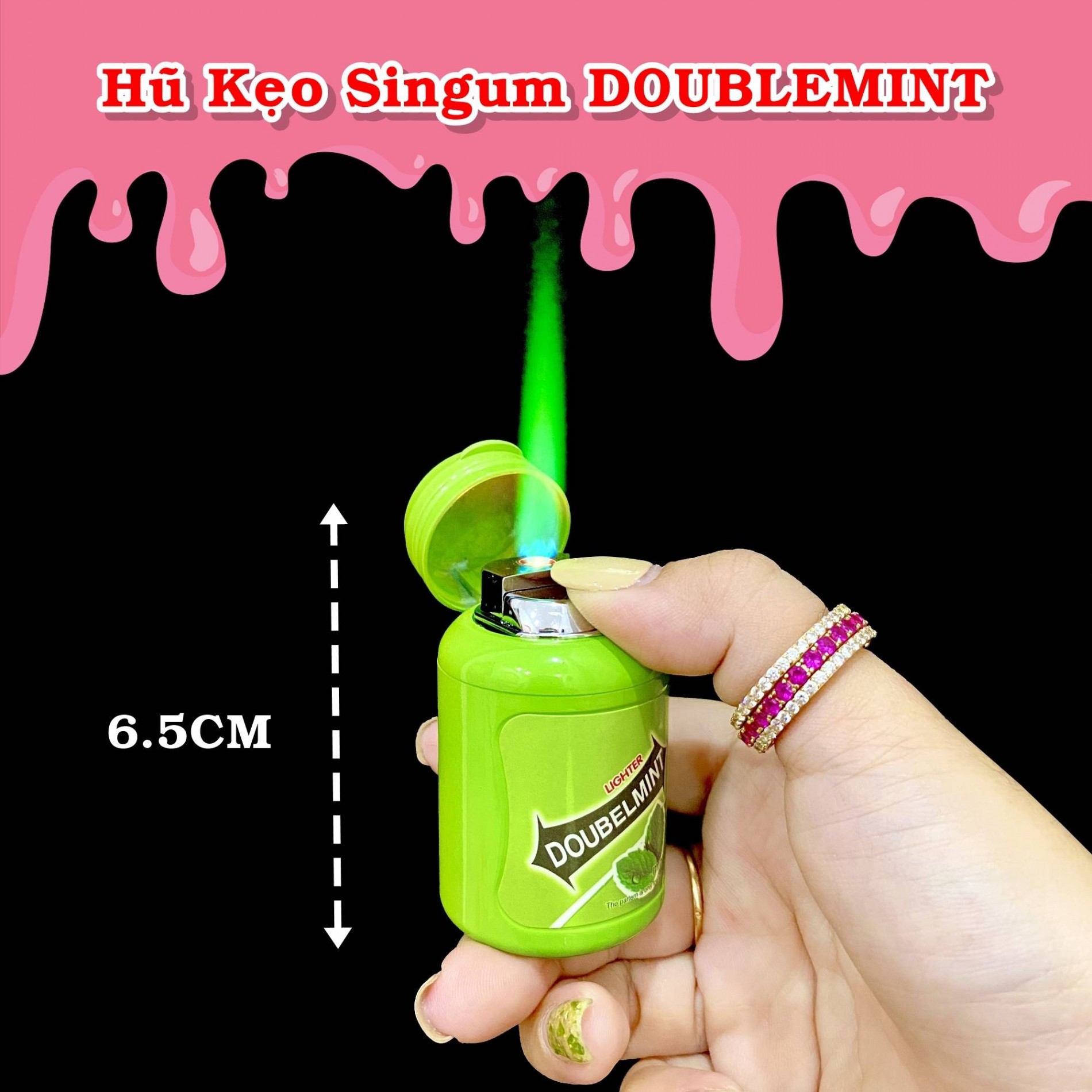 BẬT LỬA KHÈ HÌNH HŨ KẸO SINGUM  (FULLBOX) - (XÀI GAS)