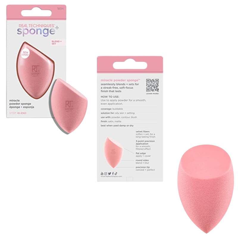 Mút tán phấn phủ RT Real Techniques Miracle Powder Sponge