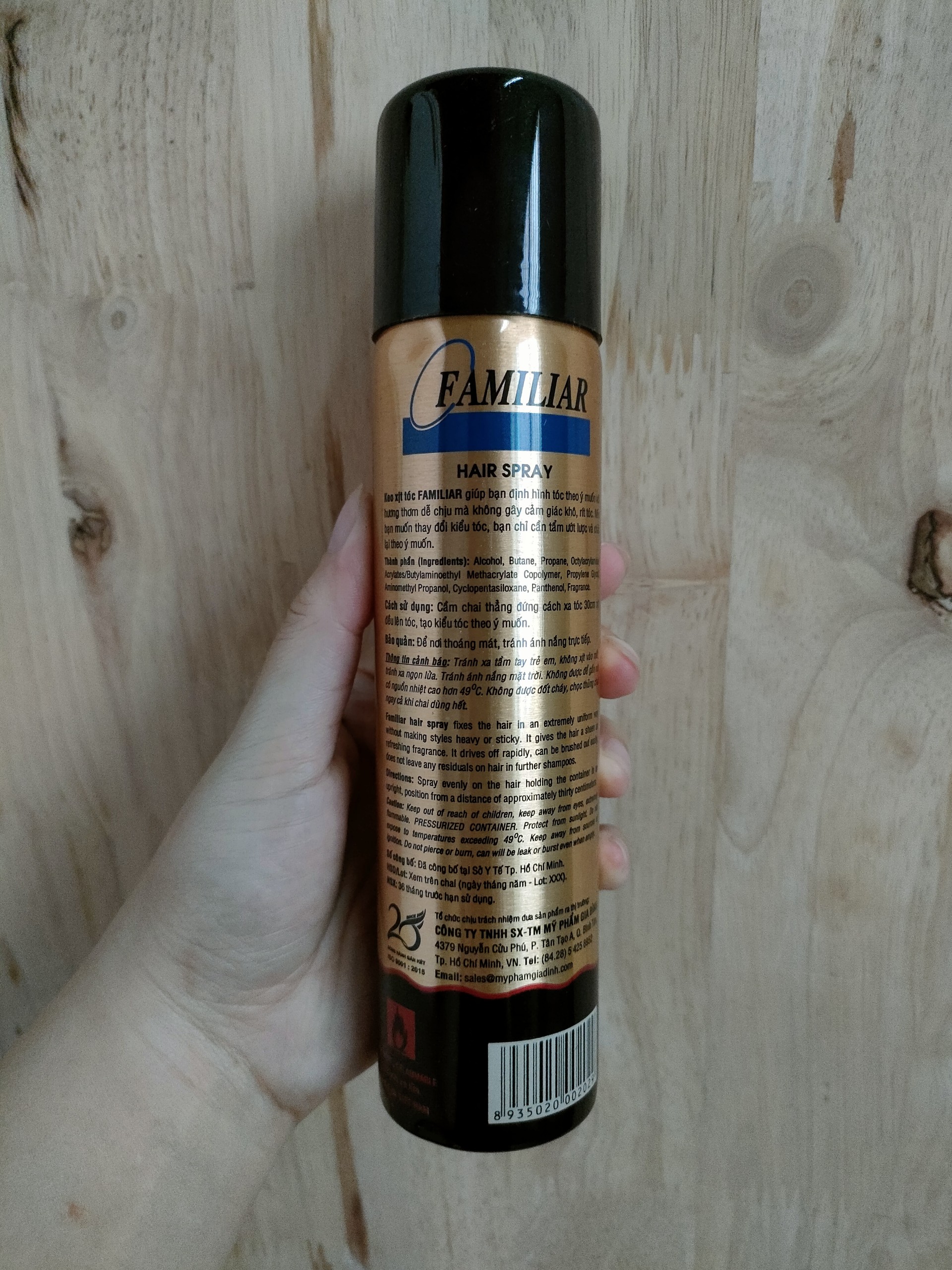 Keo xịt tóc Familiar 200ml ĐỒNG
