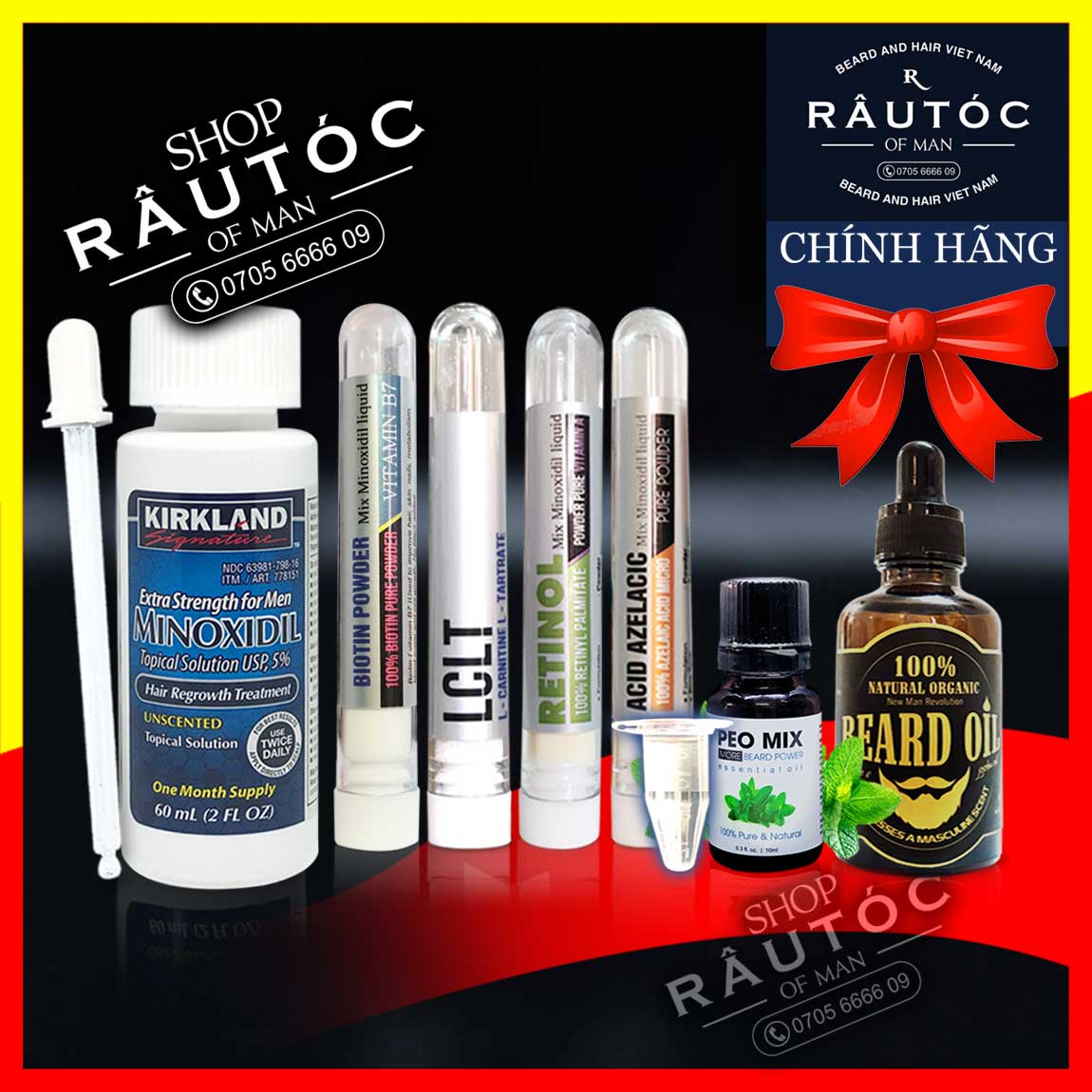 Dung dịch Minoxidil 5% mọc râu tóc