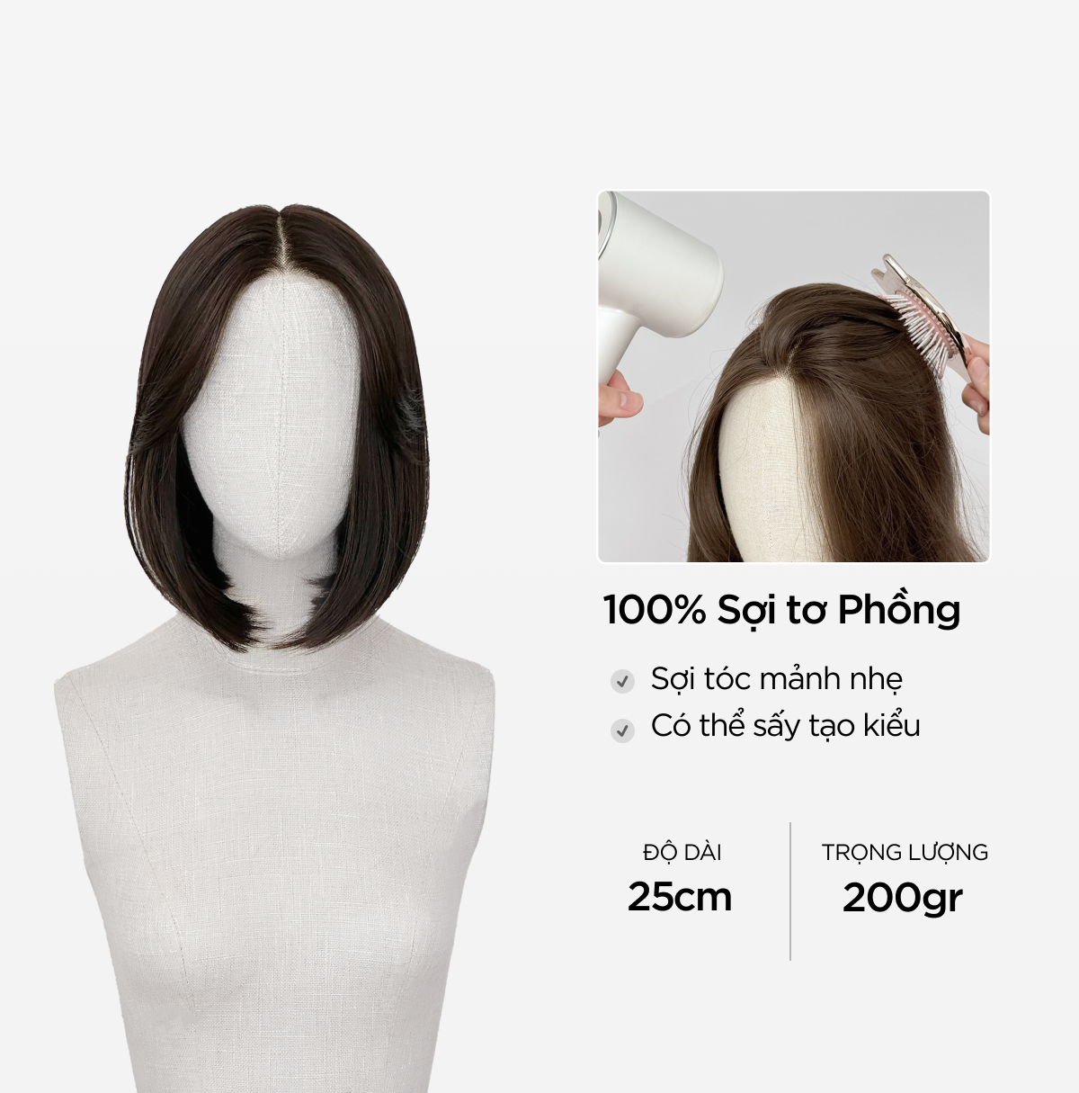 Tóc Siêu Da Đầu CAPELLI Emily Premium Wig