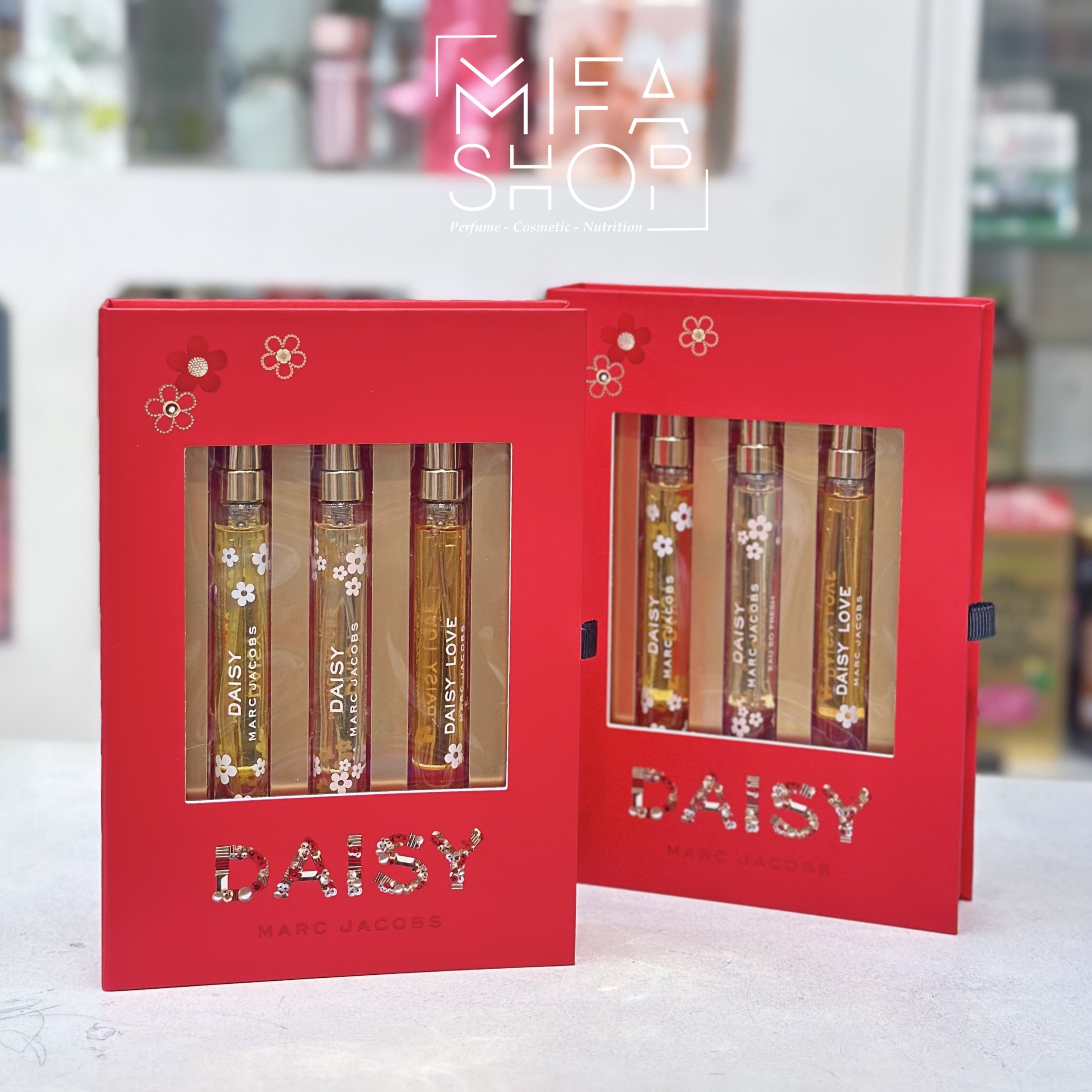 ( quà tặng 8-3 doanh nghiệp quá chất ) Bộ Nước Hoa Marc Jacobs Mini 10mlx3
