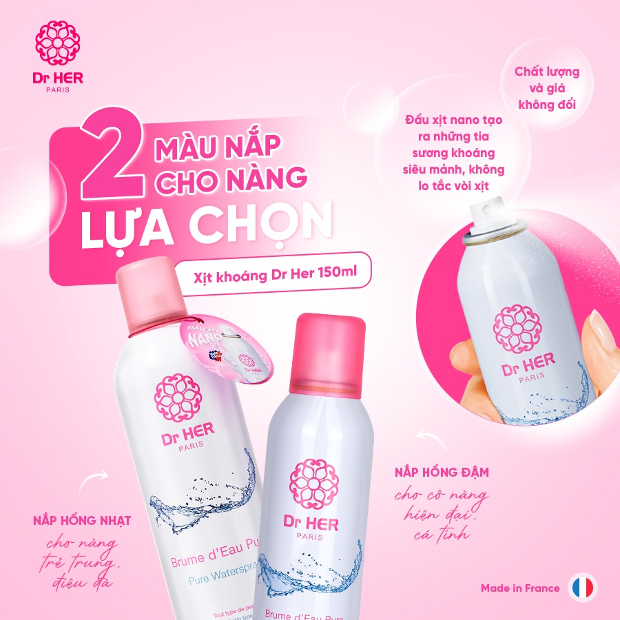 Xịt khoáng Pháp Dr HER_400ML