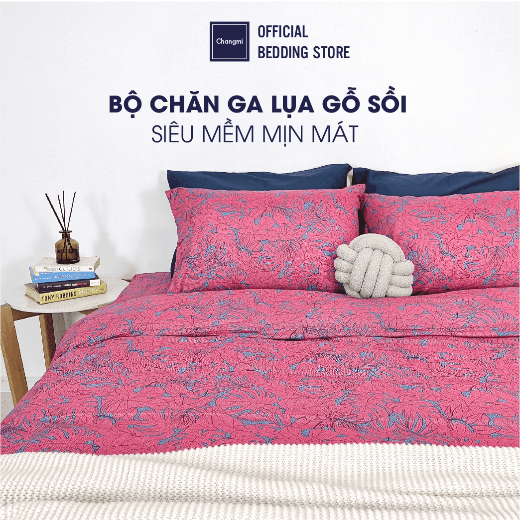 [Nhiều mẫu] Bộ chăn ga Changmi Bedding 100% lụa siêu mềm Micro Modal - 5 món