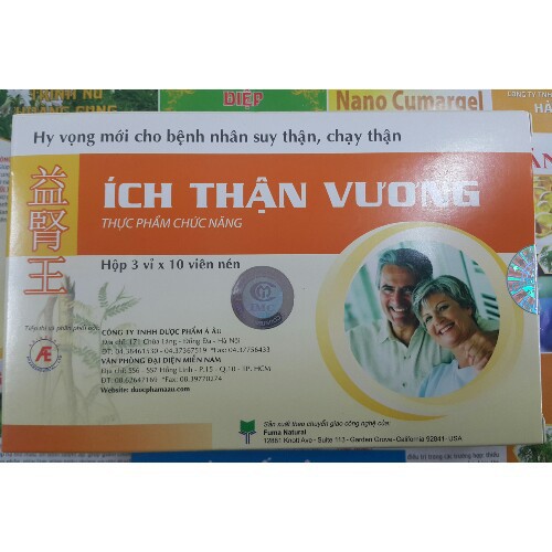 (mua 6 tặng 1) ÍCH THẬN VƯƠNG hộp 30 viên