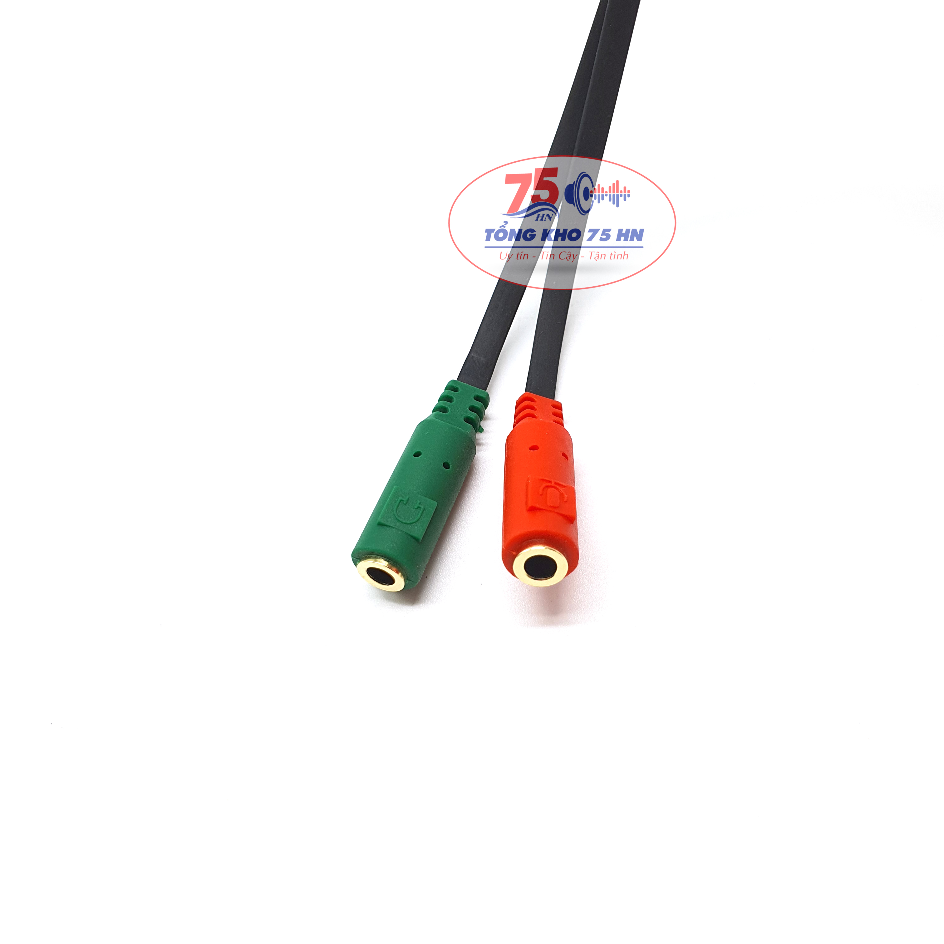 Cáp chia 3.5 Chia 1 Ra 2 Tai Nghe Và Micro