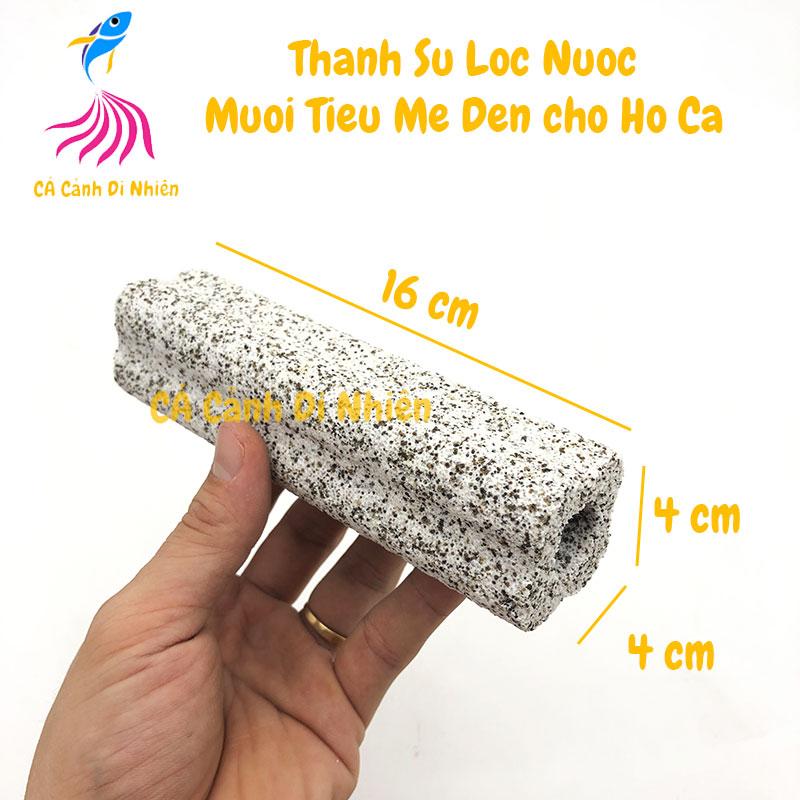 COMPO 10 Thanh sứ lọc Muối Tiêu mè đen size 16x4 CM lọc nước hồ cá cảnh