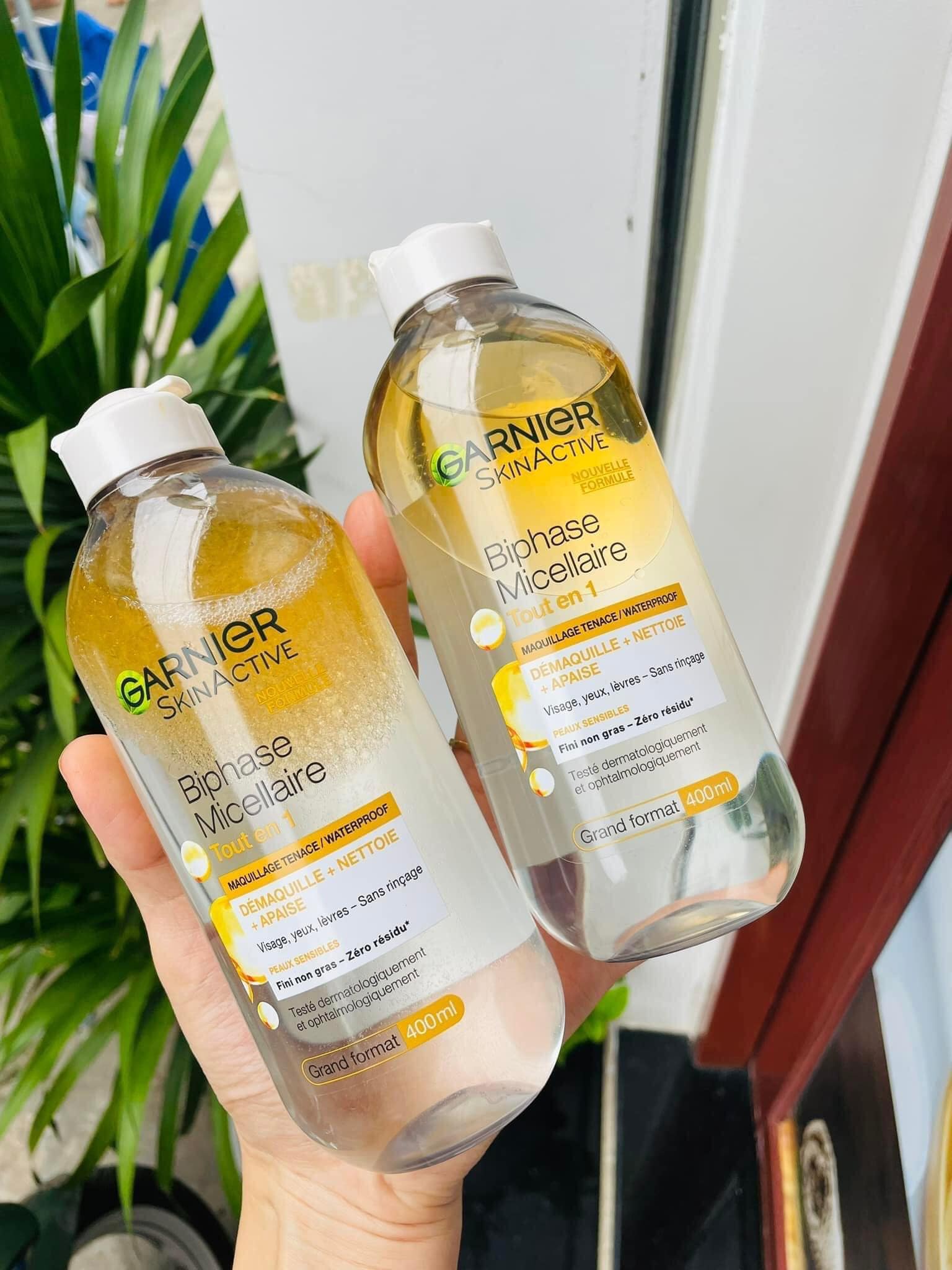 Nước tẩy trang cho mọi loại da garnier micellaire tout en 1 400ml