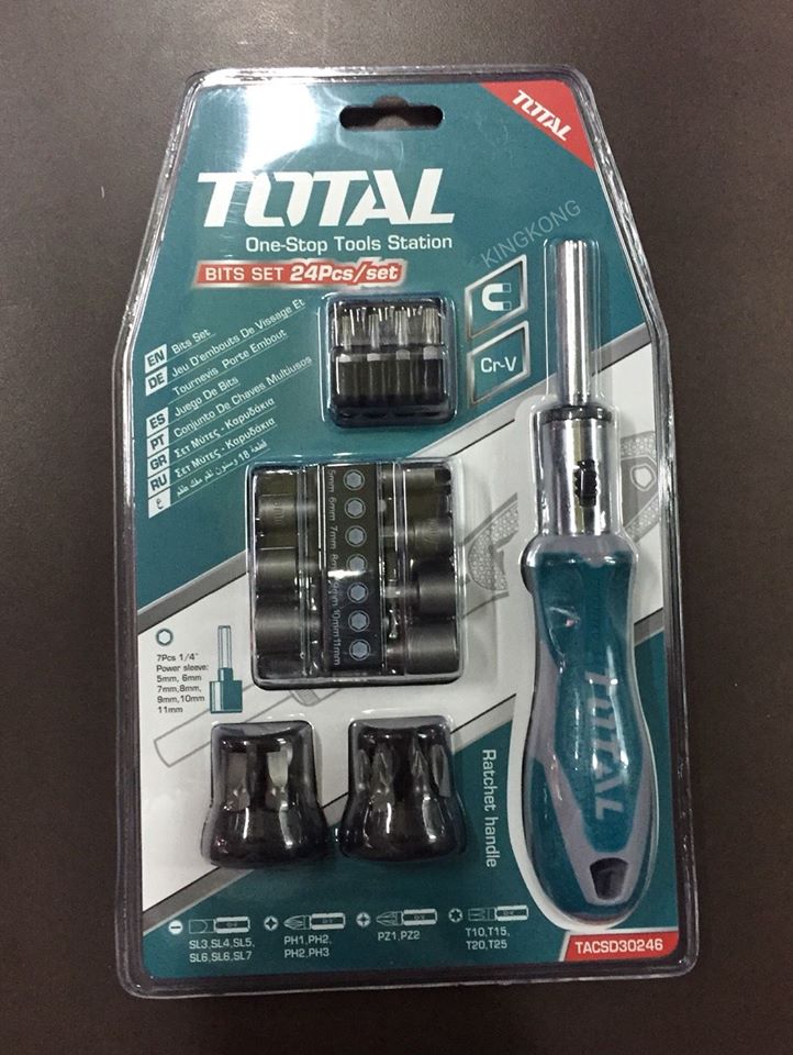 Bộ mũi vít 24 chi tiết total tacsd30246