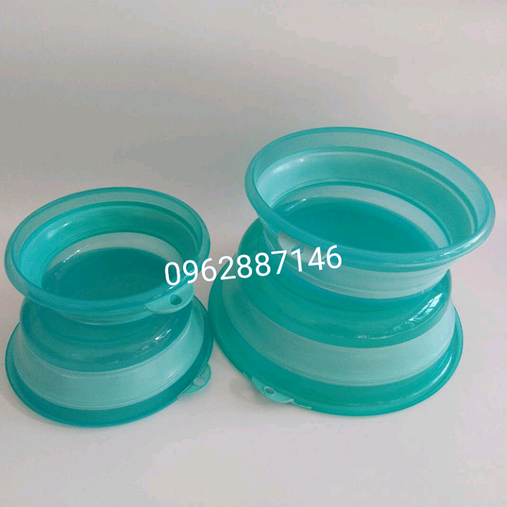 bát trộn mồi câu cá silicon thau trộn mồi siêu bền