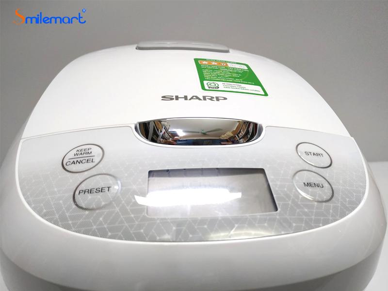 [BH chính hãng 12 tháng] Nồi Cơm Điện Tử Sharp KS-COM185EV-SL