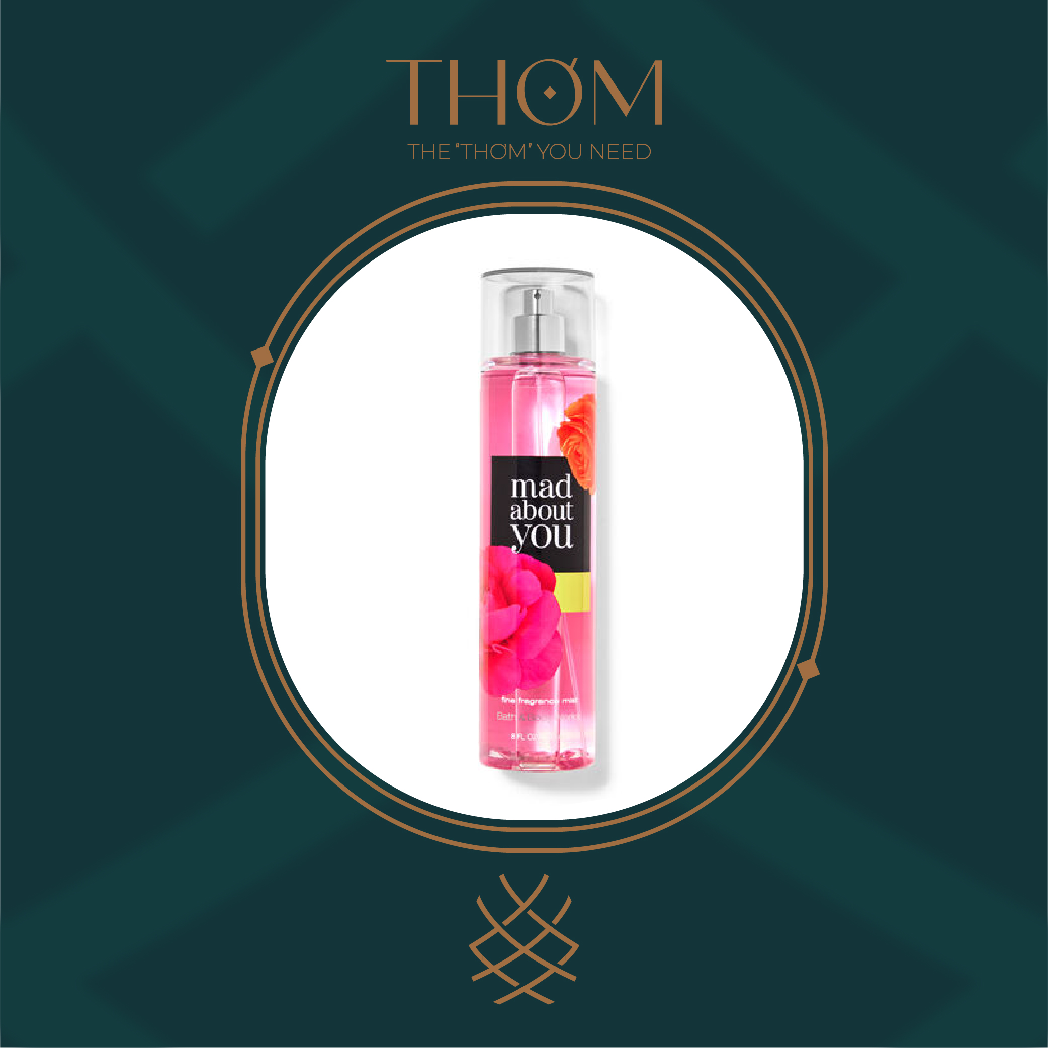 Mad about you | sản phẩm tắm dưỡng xịt thơm toàn thân bath & body works