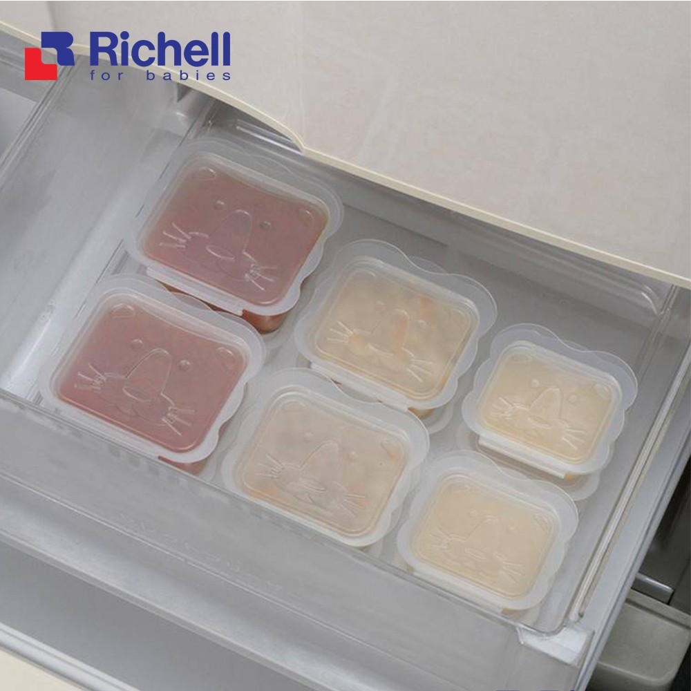 Bộ Chia Thức Ăn Richell Trữ Đồ Ăn Dặm Cho Bé