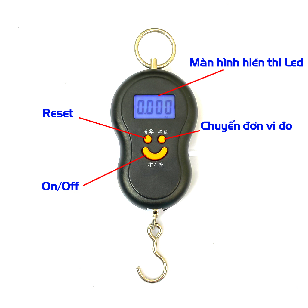 Clearance - Mini Handheld Electronic Scale Max 50kg (Black)