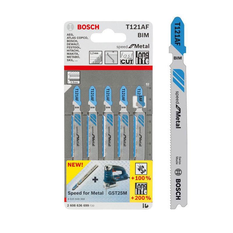 Lưỡi cưa lọng Bosch T 121 AF - Sắt ( bộ 5 lưỡi )