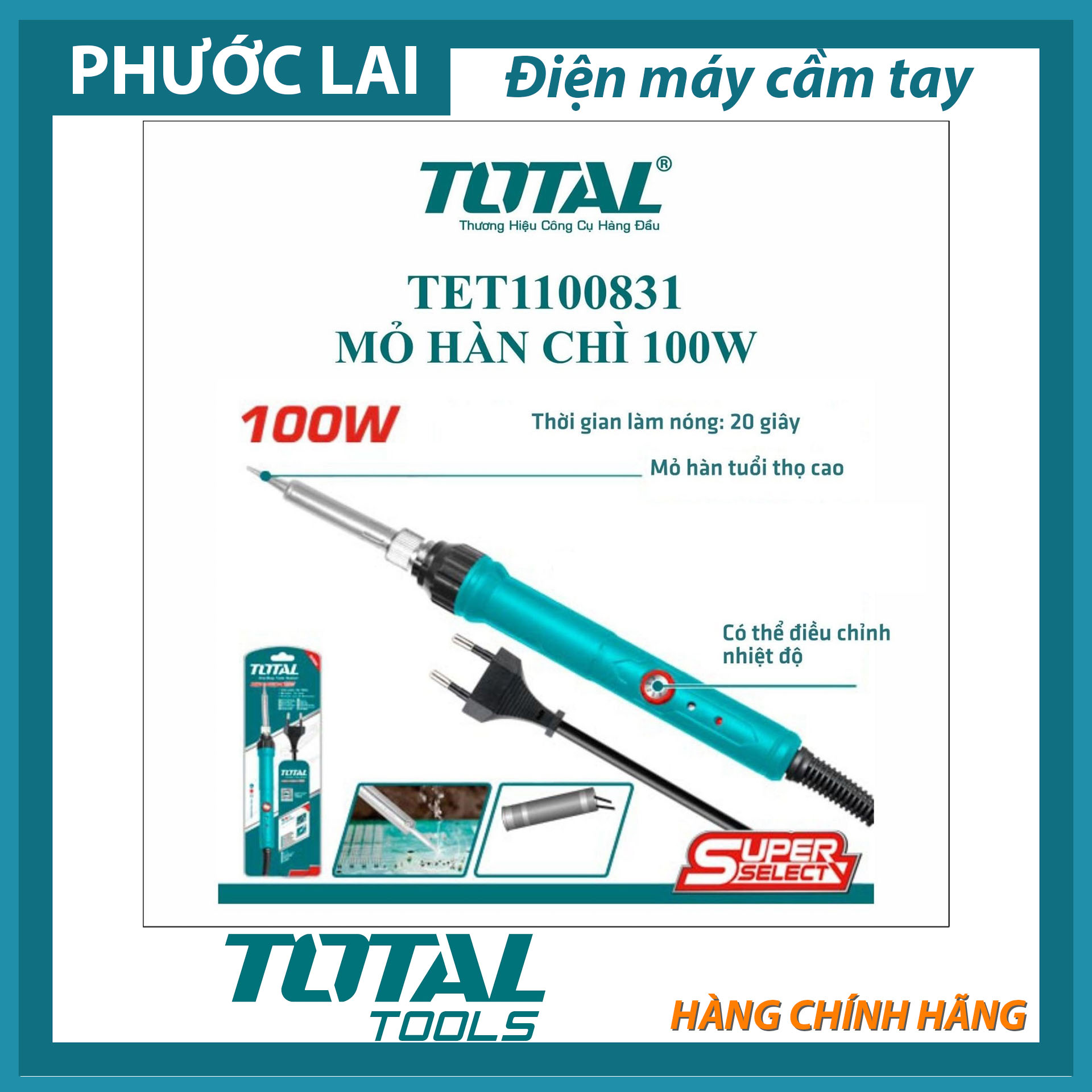 Mỏ hàn chì 100w total tet1100831