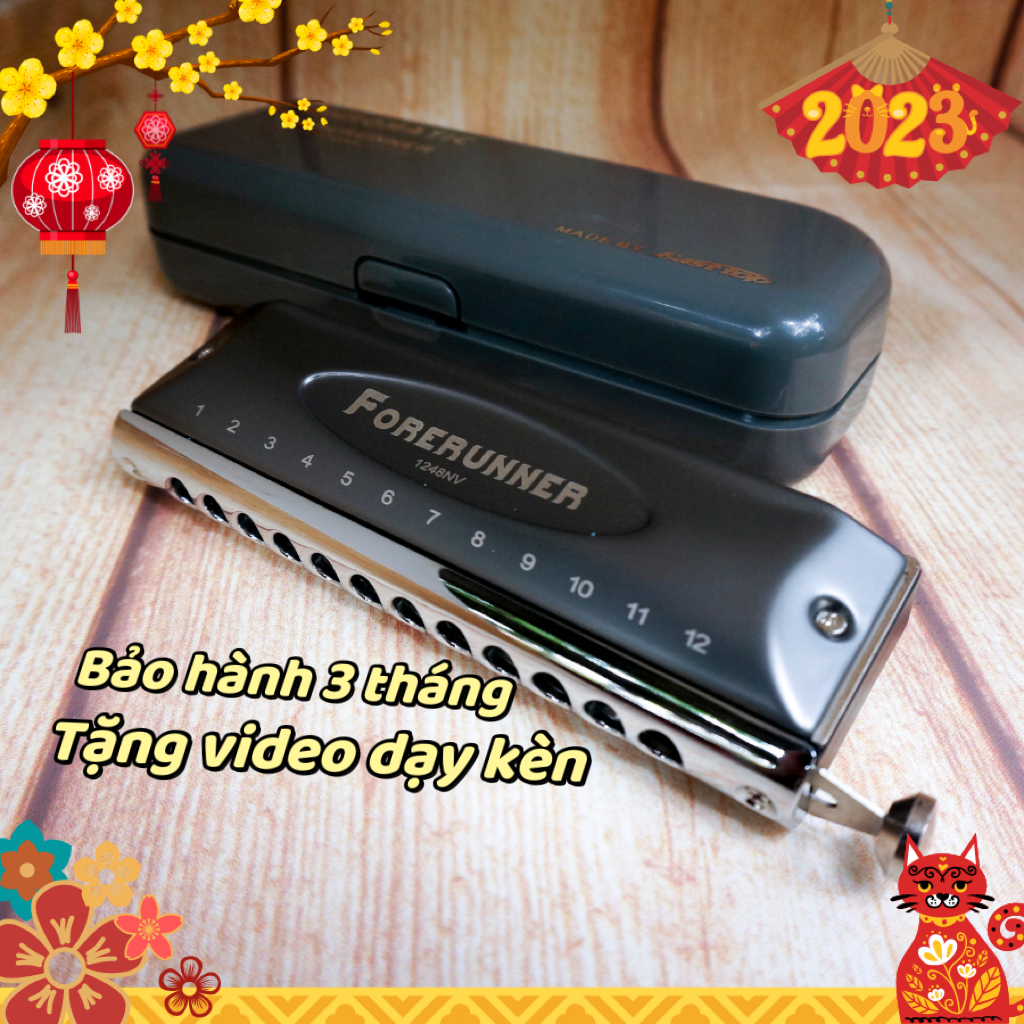 Kèn Chromatic 12 lỗ Easttop Forerunner T12-48NV (không windsaver)