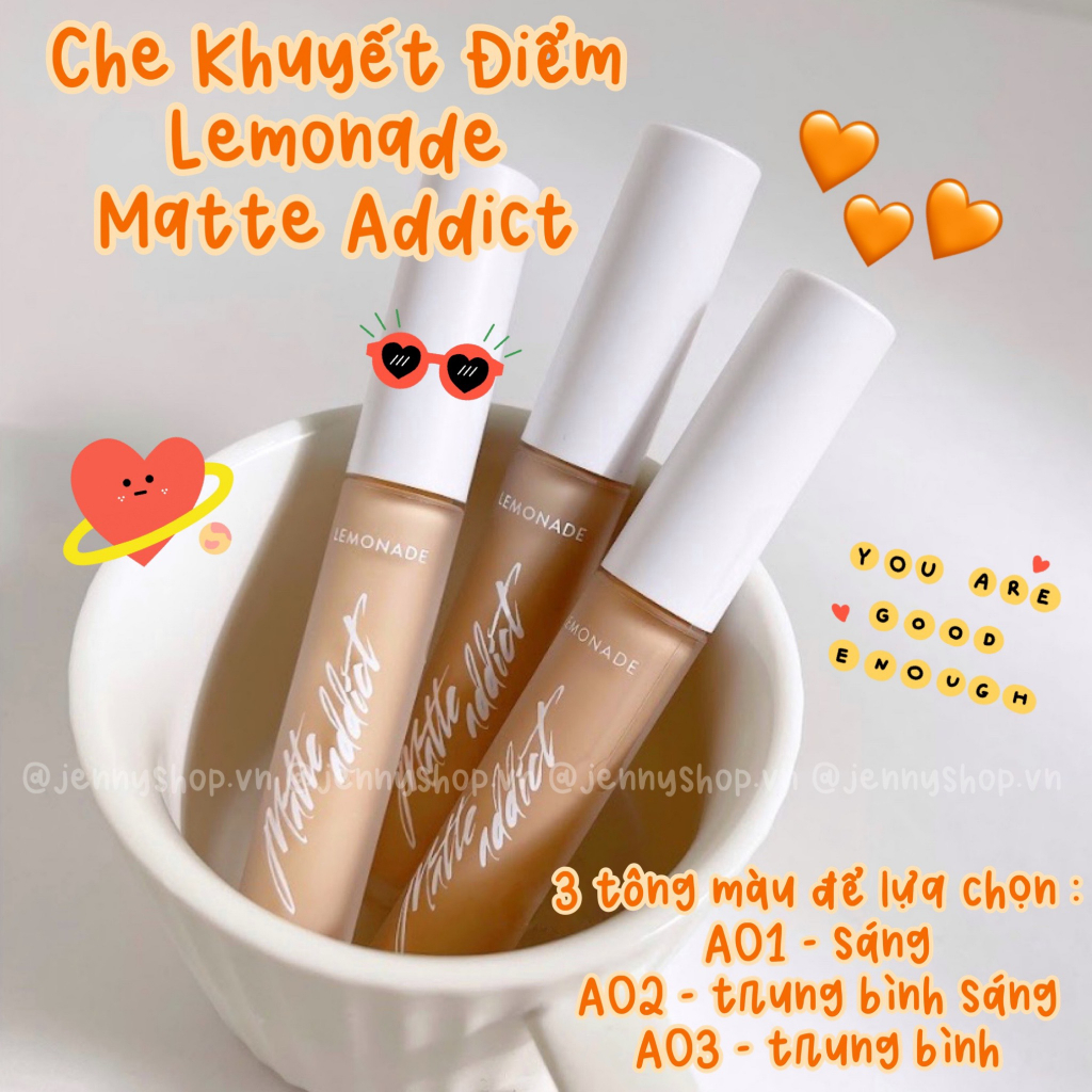 Kem Che Khuyết Điểm Lemonade Matte Addict Concealer