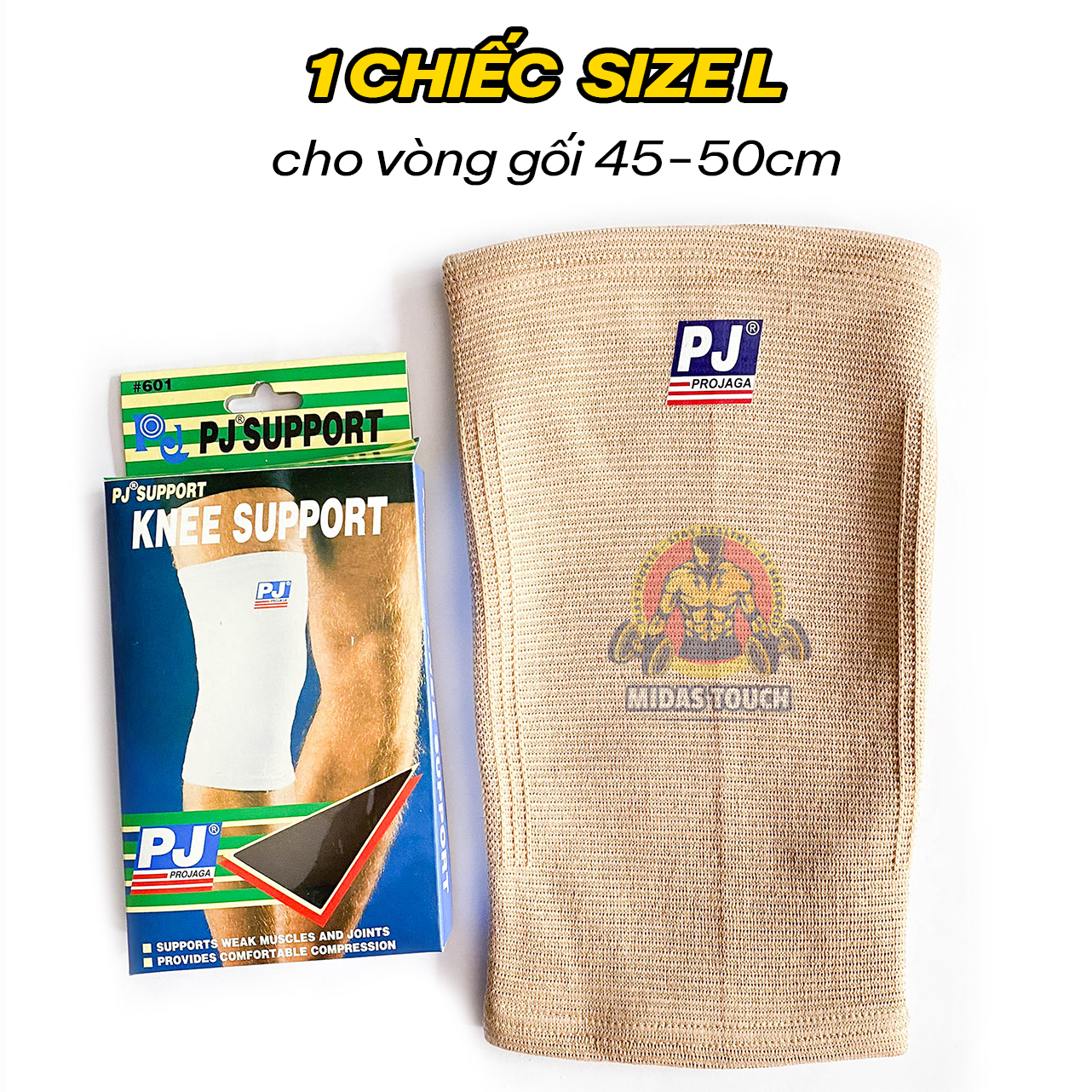 1 Chiếc Bó Gối Thể Thao 2 Chiều PJ-601- Giúp Bảo Vệ Đầu Gối Khớp Gối Khi Chơi Các Bộ Môn Đá banh, Bóng Rổ Bóng Chuyền Chạy Bộ,v.v - Chất Liệu và Công Nghệ Đài Loan Co Dãn Định Hình Tốt, Cam Kết Sản Phấm Như Hình Chất Lượng