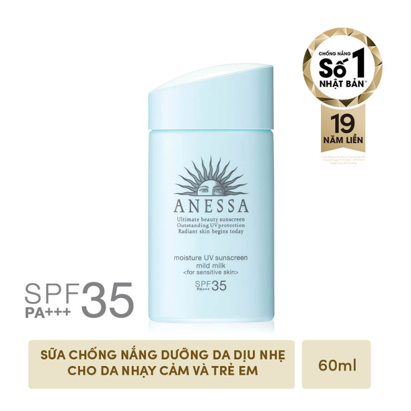 Kem chống nắng dịu nhẹ dạng tinh chất Anessa Essence UV Sunscreen Mild Milk 60ml giá rẻ