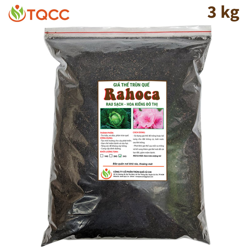 [HCM]Giá thể trùn quế Rahoca 3kg