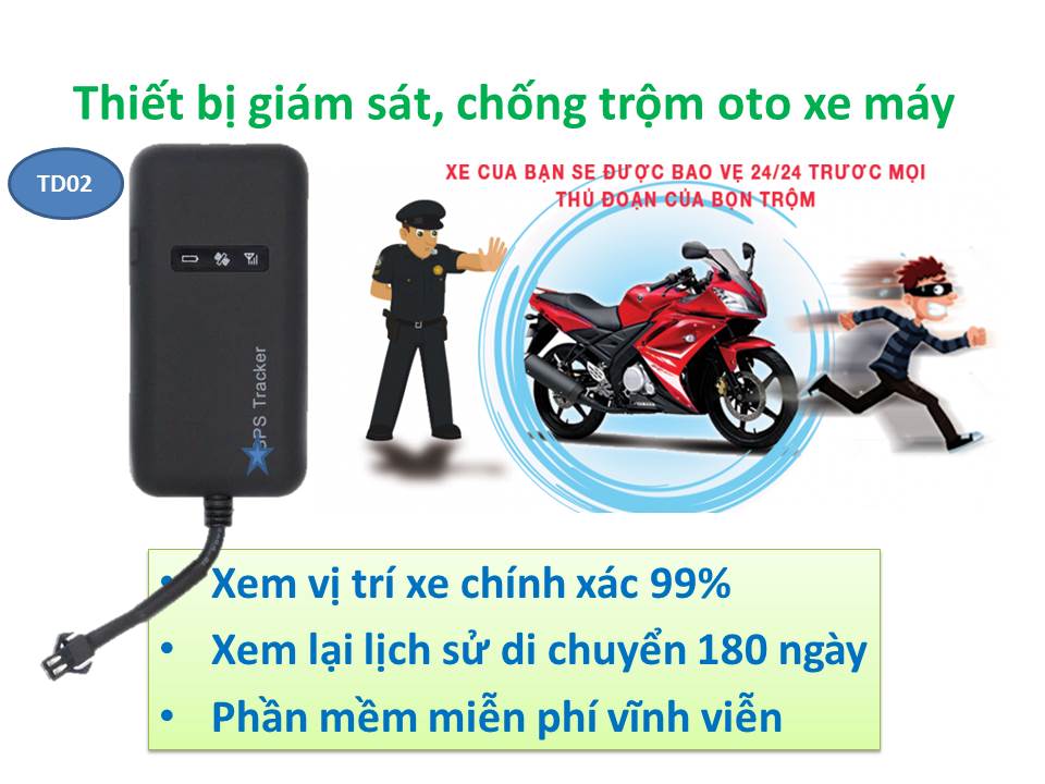 Thiết bị theo dõi chống trộm oto xe máy