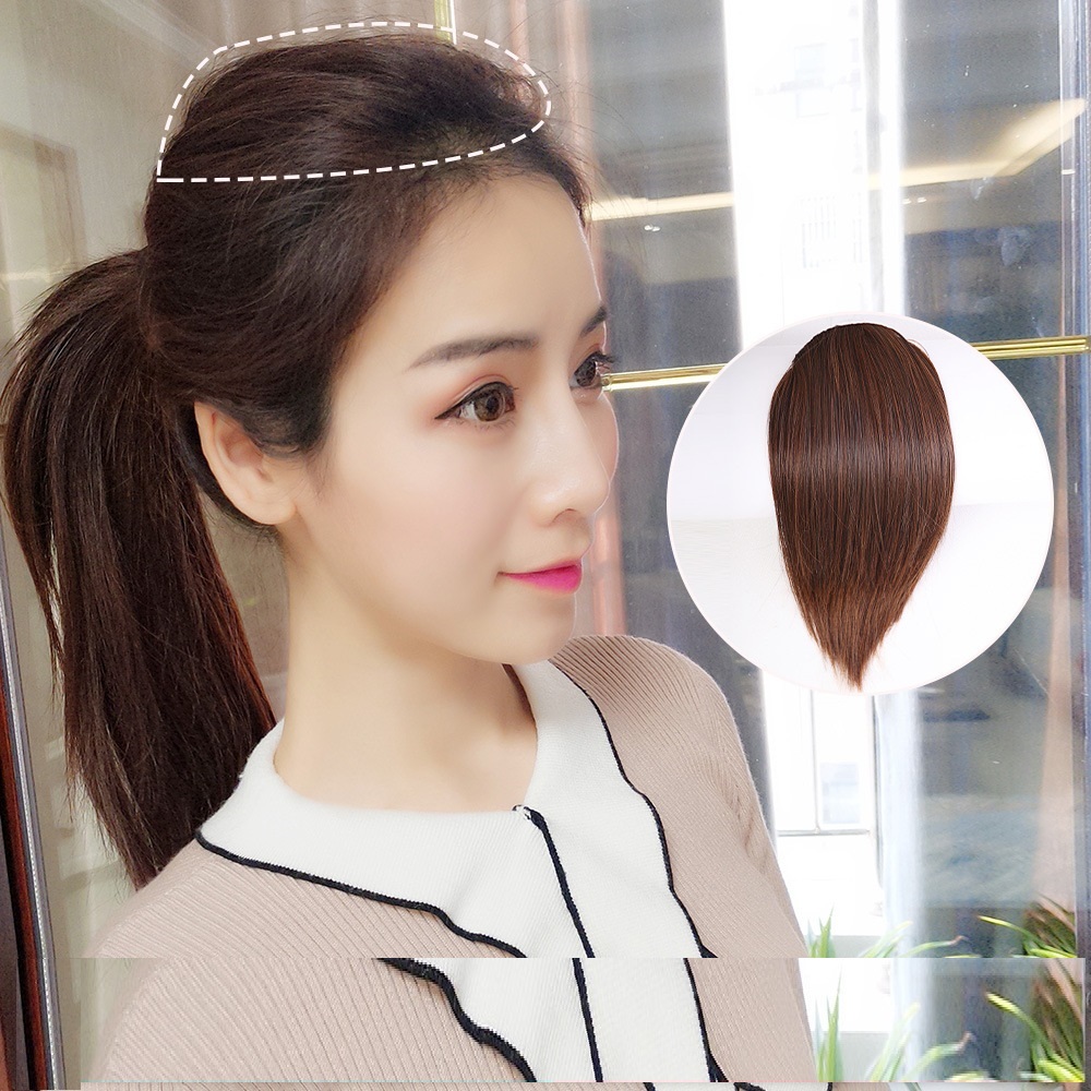 Tóc giả độn phồng đỉnh đầu K01 😍FREESHIP😍 độn phồng tóc giả, tóc giả độn phồng mái Sỉ 35k