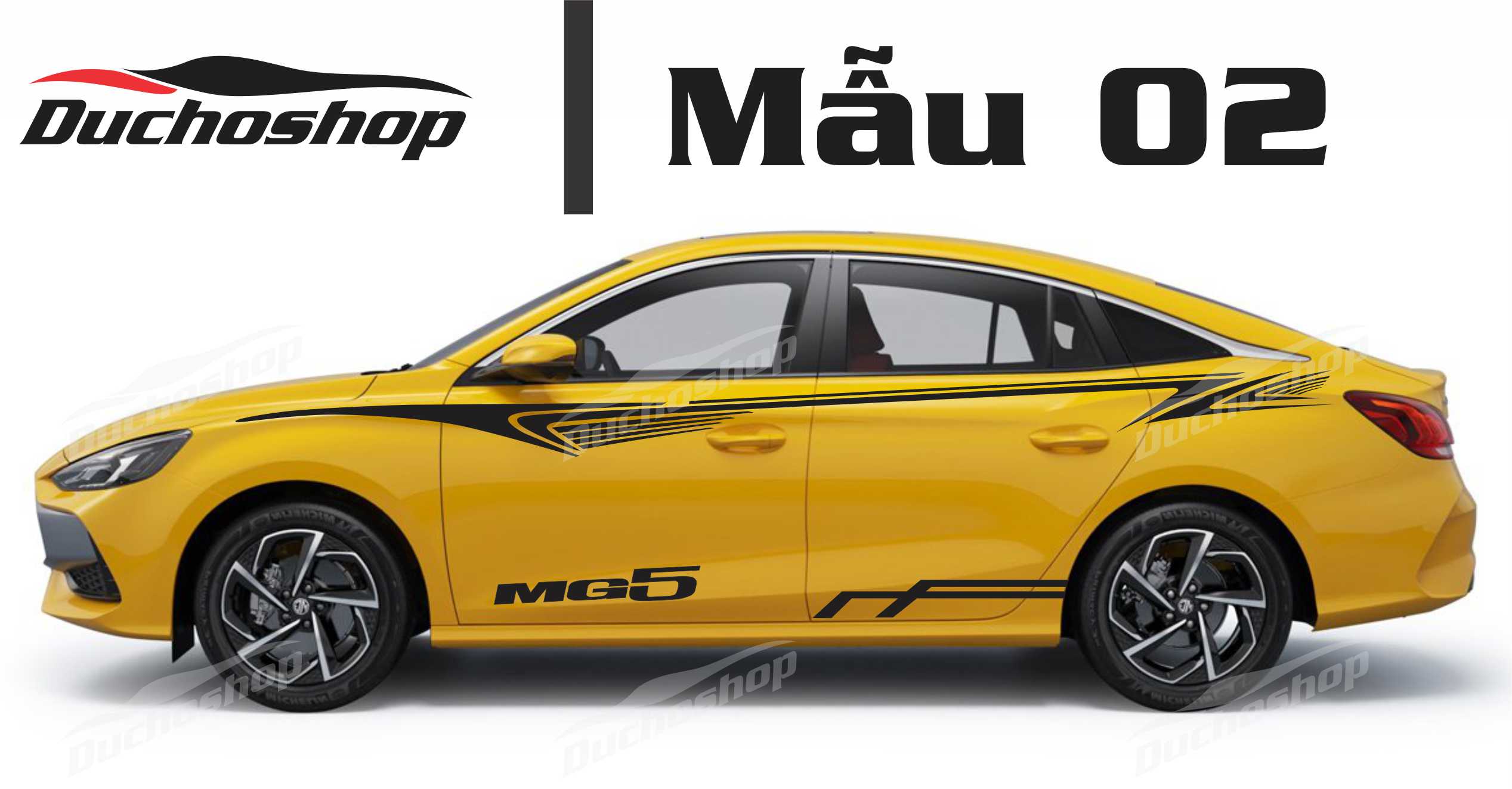 tem dán sườn xe MG thể thao 001