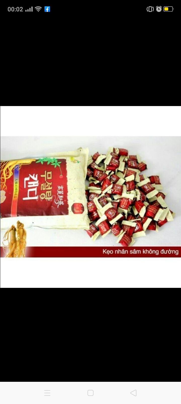 [HCM]Kẹo sâm không đường Hàn Quốc gói 500g date mới