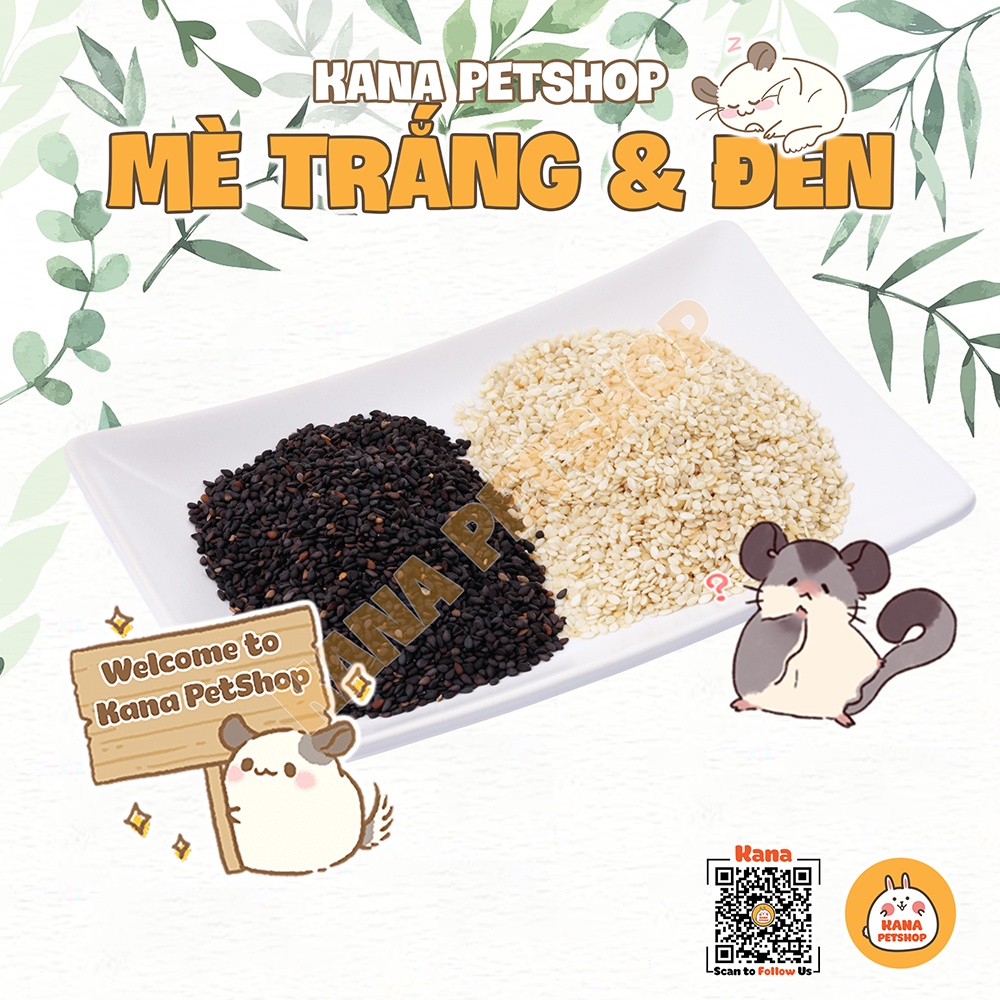 Mè đen ăn dặm cho hamster🐹freeship🐹 vừng đen thức ăn đẹp lông cho hamster,sóc bay úc, sóc.