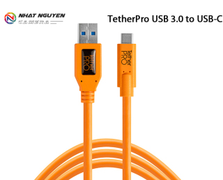 Dây Tether Tools - Cáp TetherPro USB 3.0 to USB C - Dài 4.6m - Màu Cam thumbnail