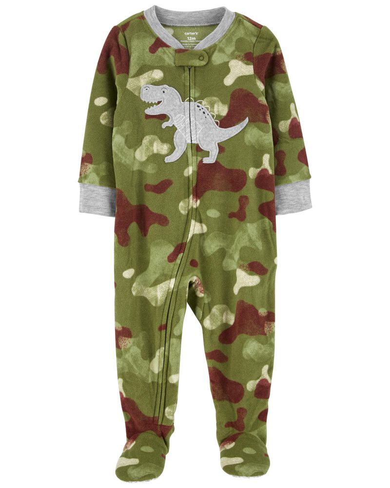 Zip-Up Fleece Jumpsuit, Sleep and play Pajama, sleep-suit